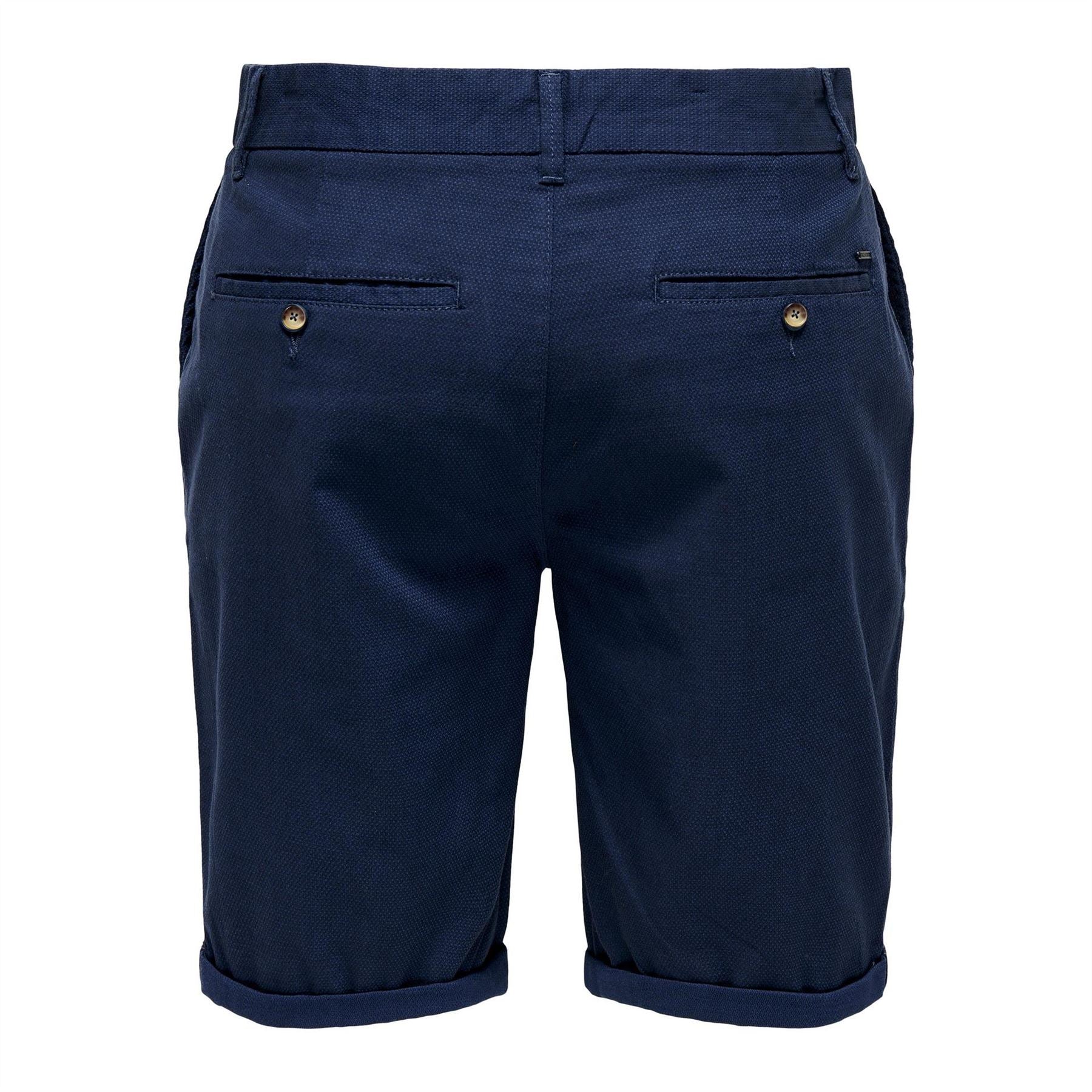 Only Solid Patterned Regular Fit Bermuda Shorts