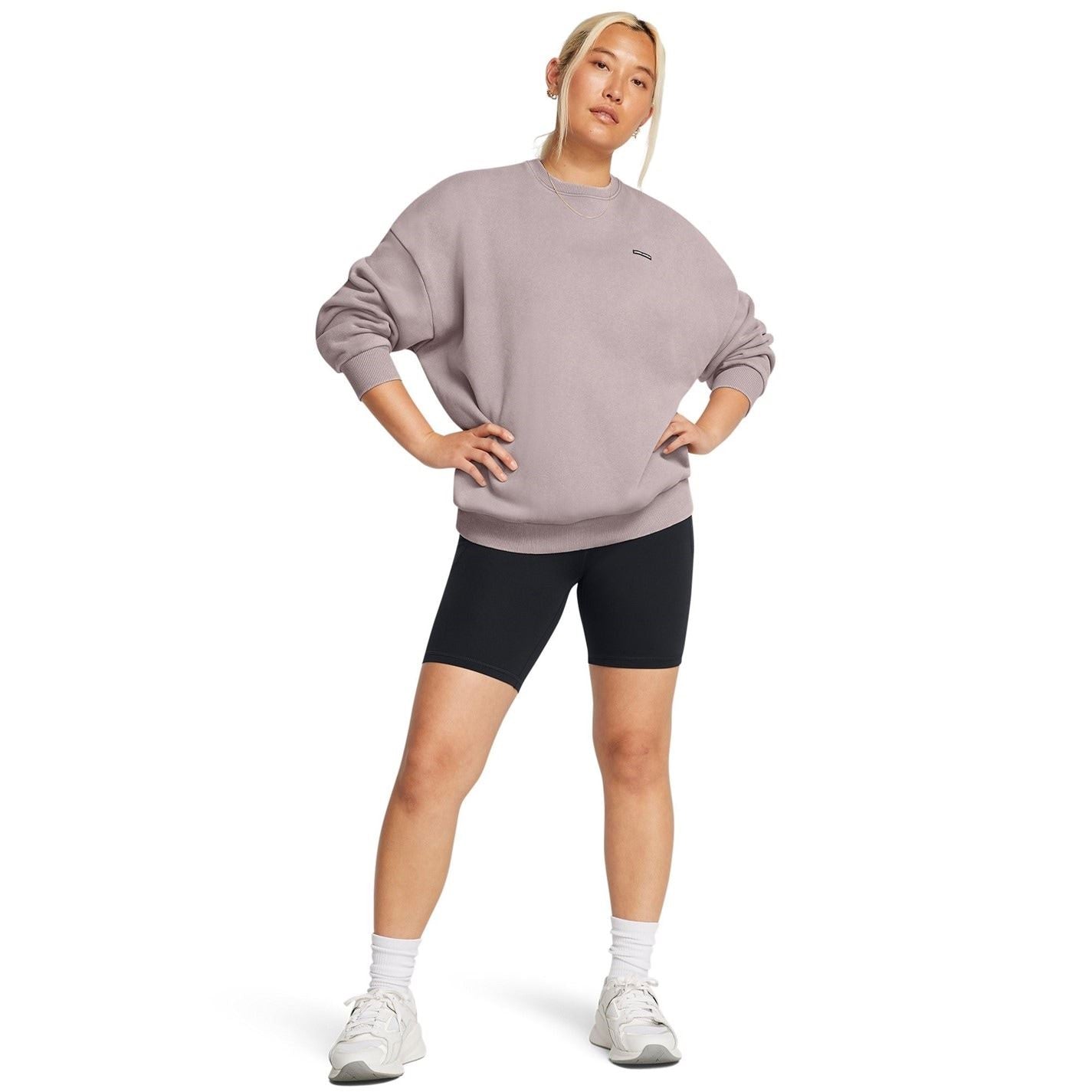 Under Armour Icon Crew Neck Ribbed Collar Long Sleeve Sweatshirt