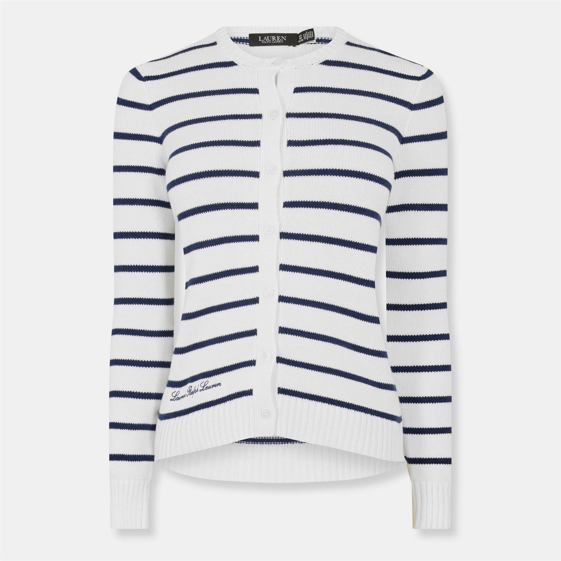 Lauren by Ralph Lauren Embroidered Crew Neck Long Sleeve Sweater