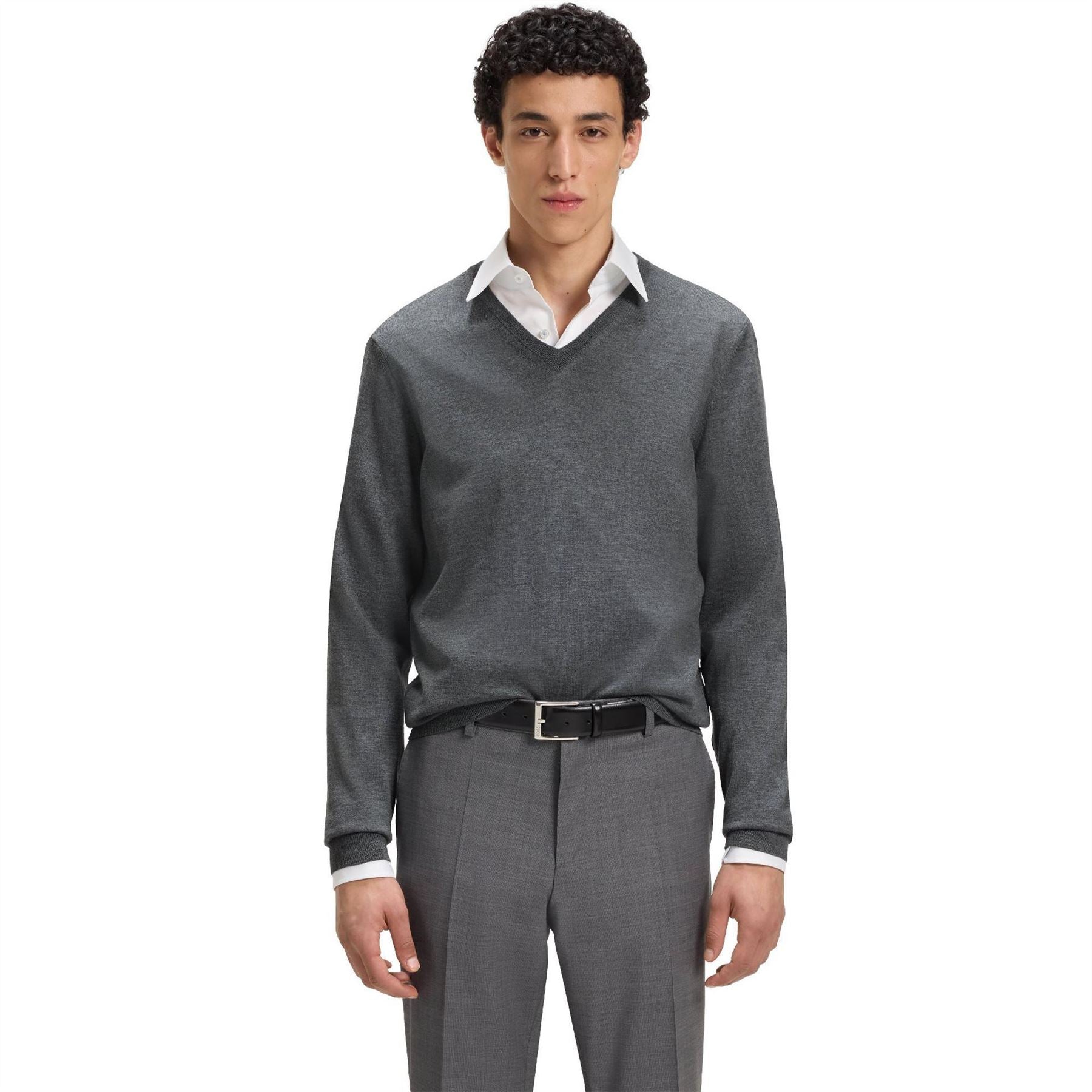 Boss V-Neck Long Sleeve Regular Fit Sweater