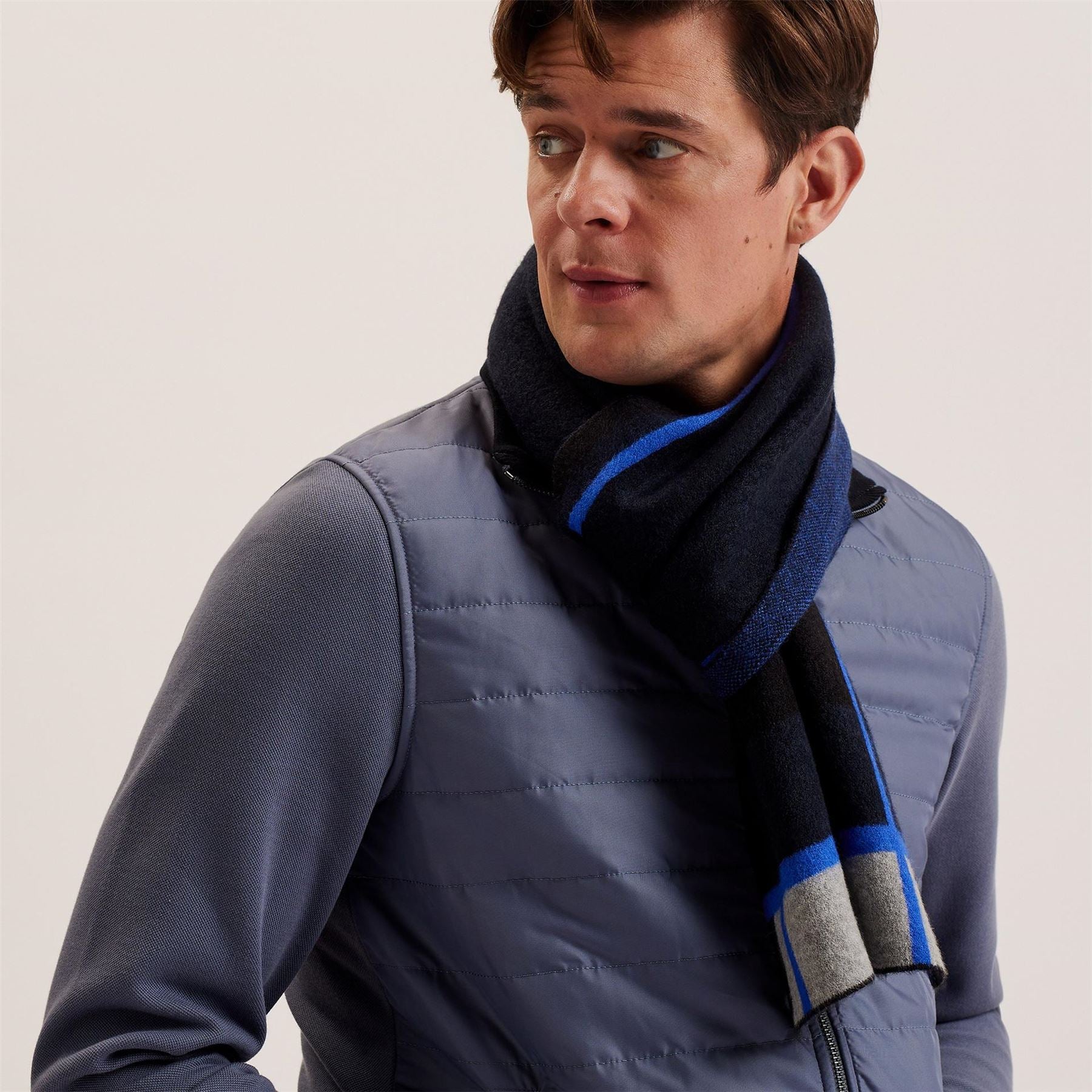 Ted Baker Stripe Patterned Oblong Scarf