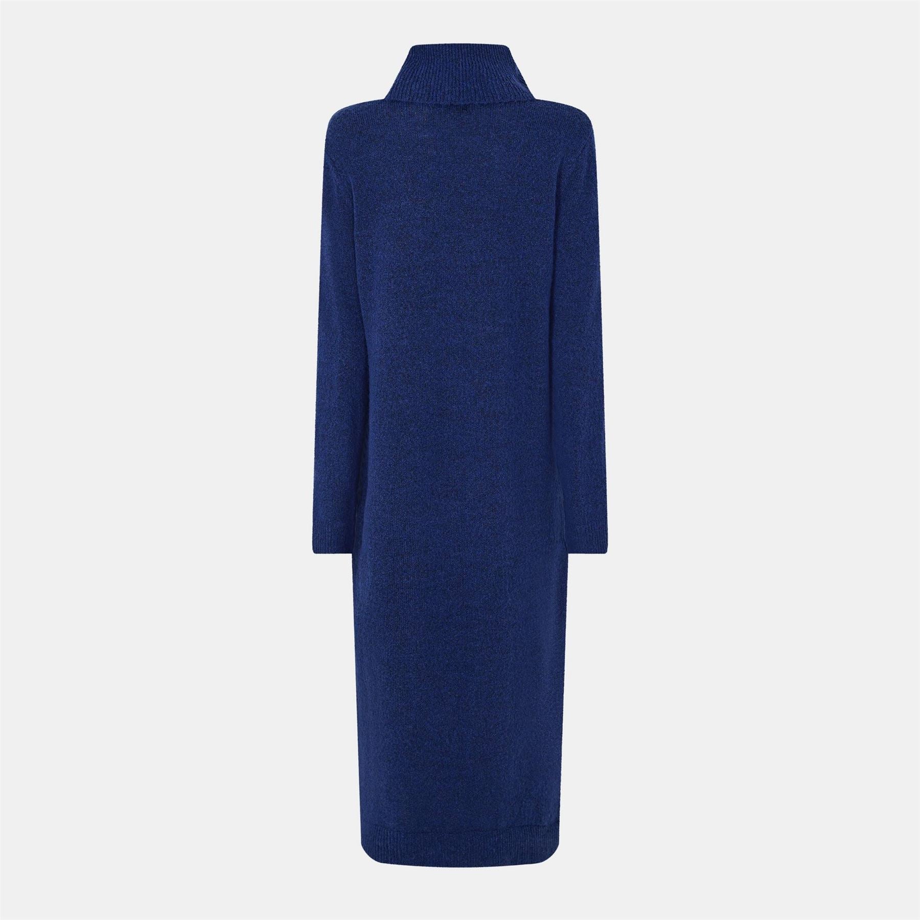 Pieces Knit Turtleneck Long Sleeve Midi Sweater Dress