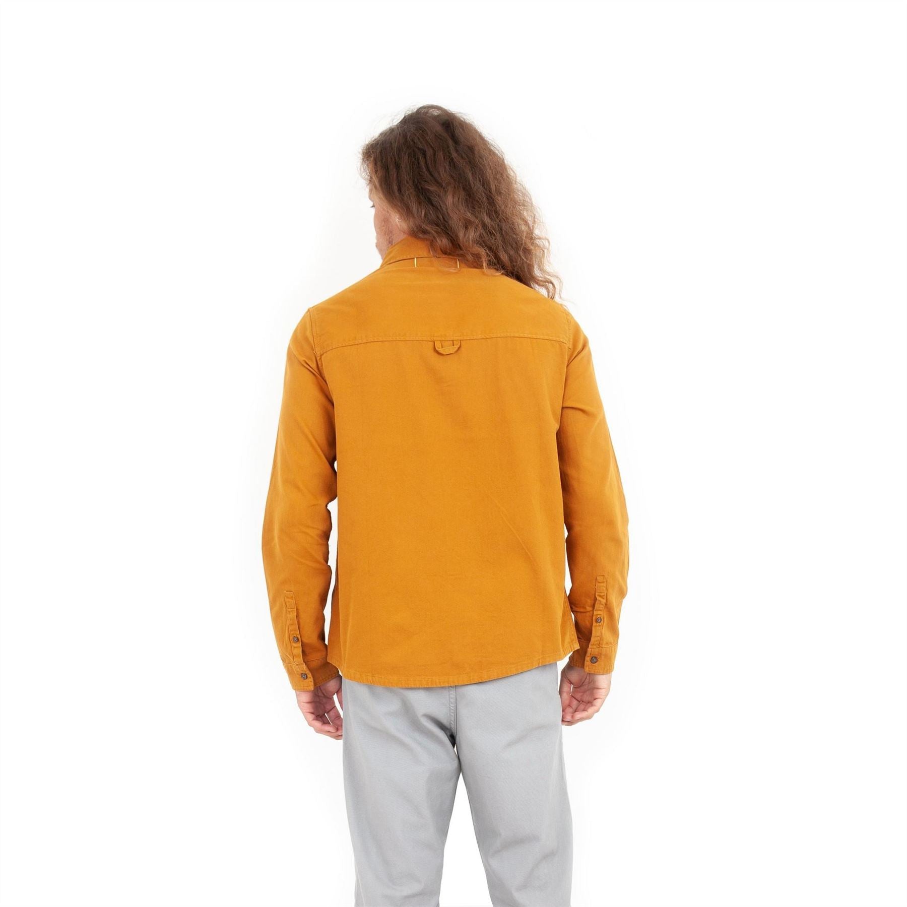 Roamers and Seekers Collared Neck Long Sleeve Shirt with Chest Pocket