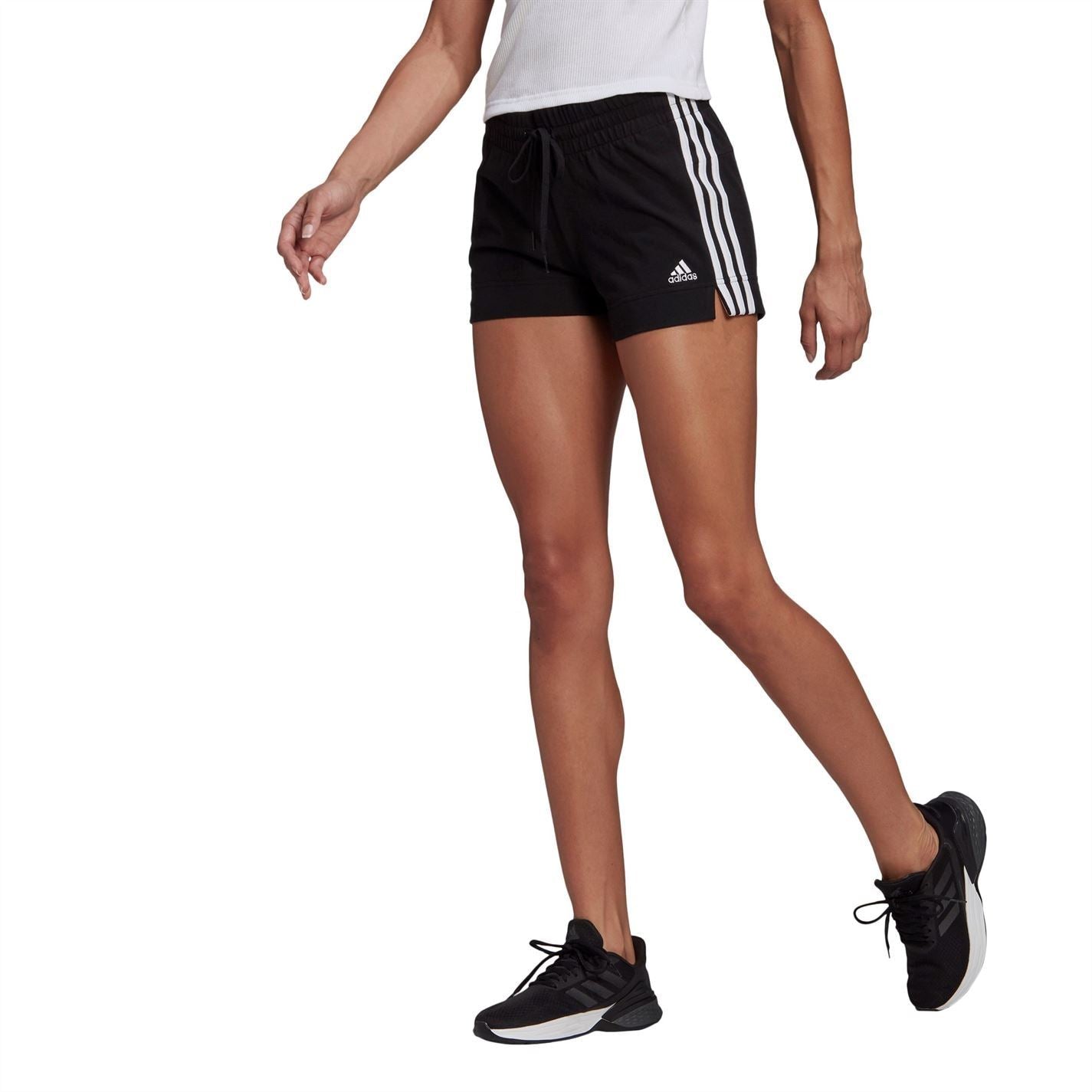 adidas Womens Essentials 3 Stripe Shorts