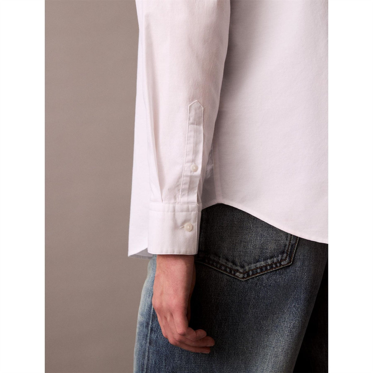 Calvin Klein Jeans Oxford Button Down Collar Long Sleeve Shirt