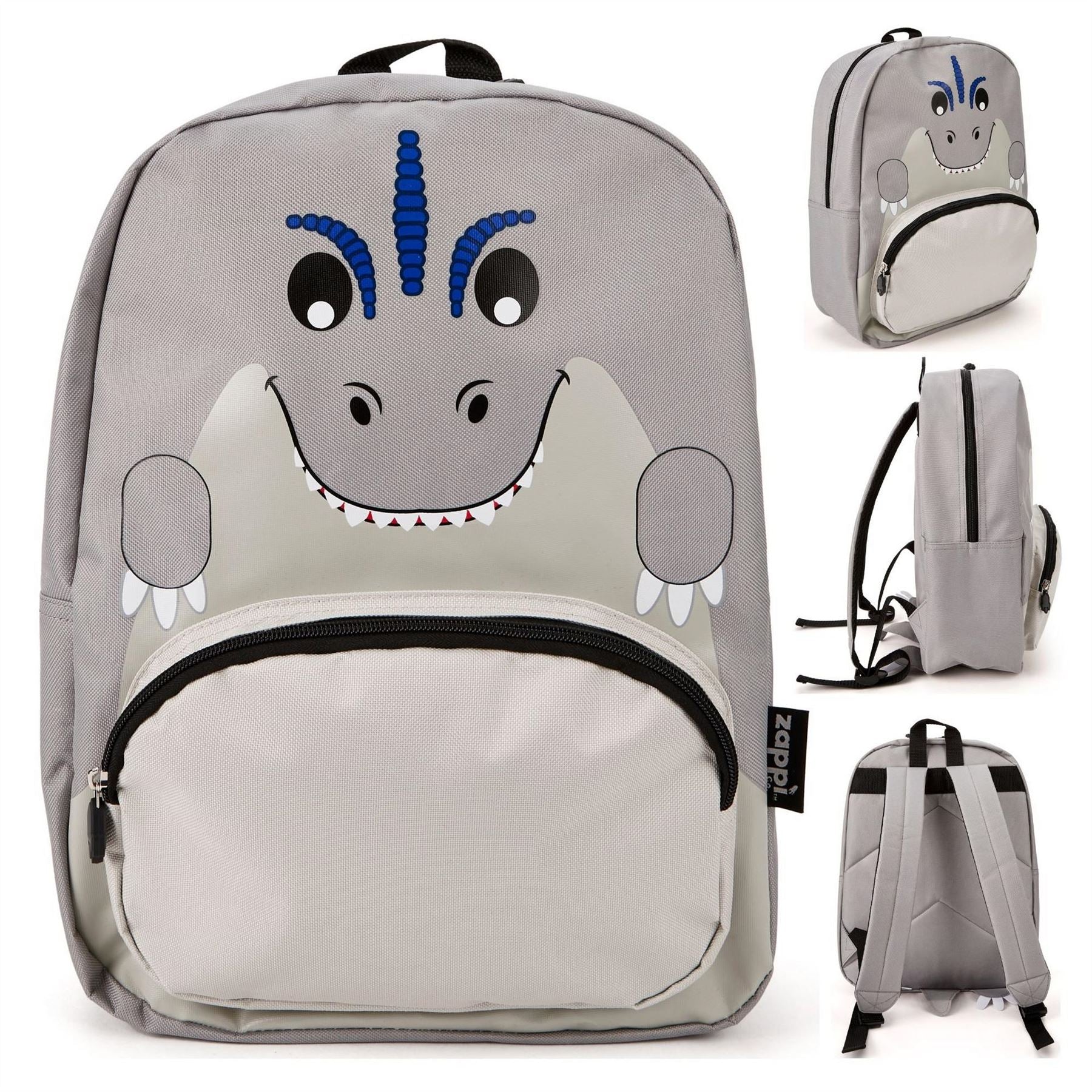 Zappi Co Baby Animal Backpack Set T Rex (backpack Lunch Box Pencil Case)