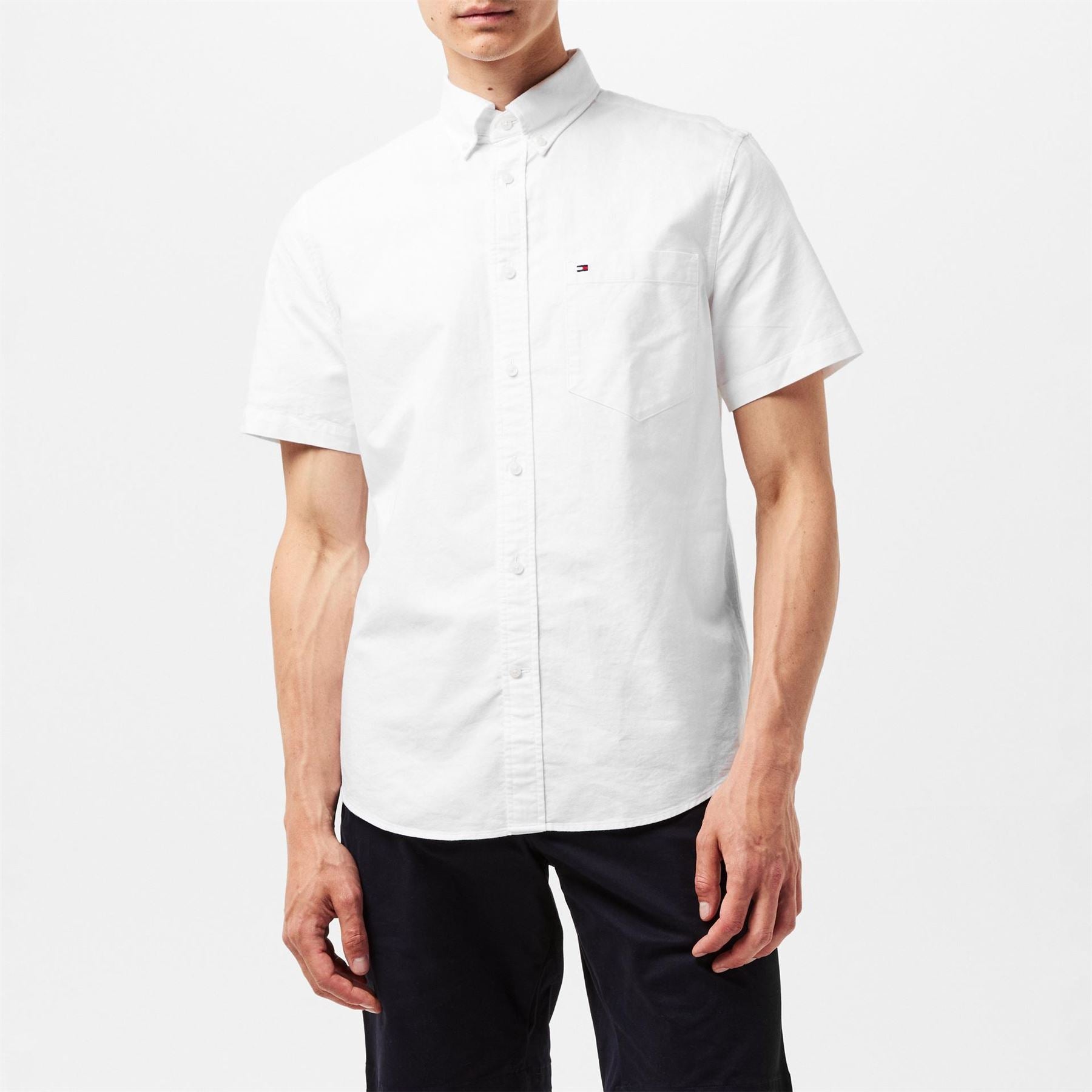 Tommy Hilfiger Heritage Oxford Short Sleeve Plain Shirt