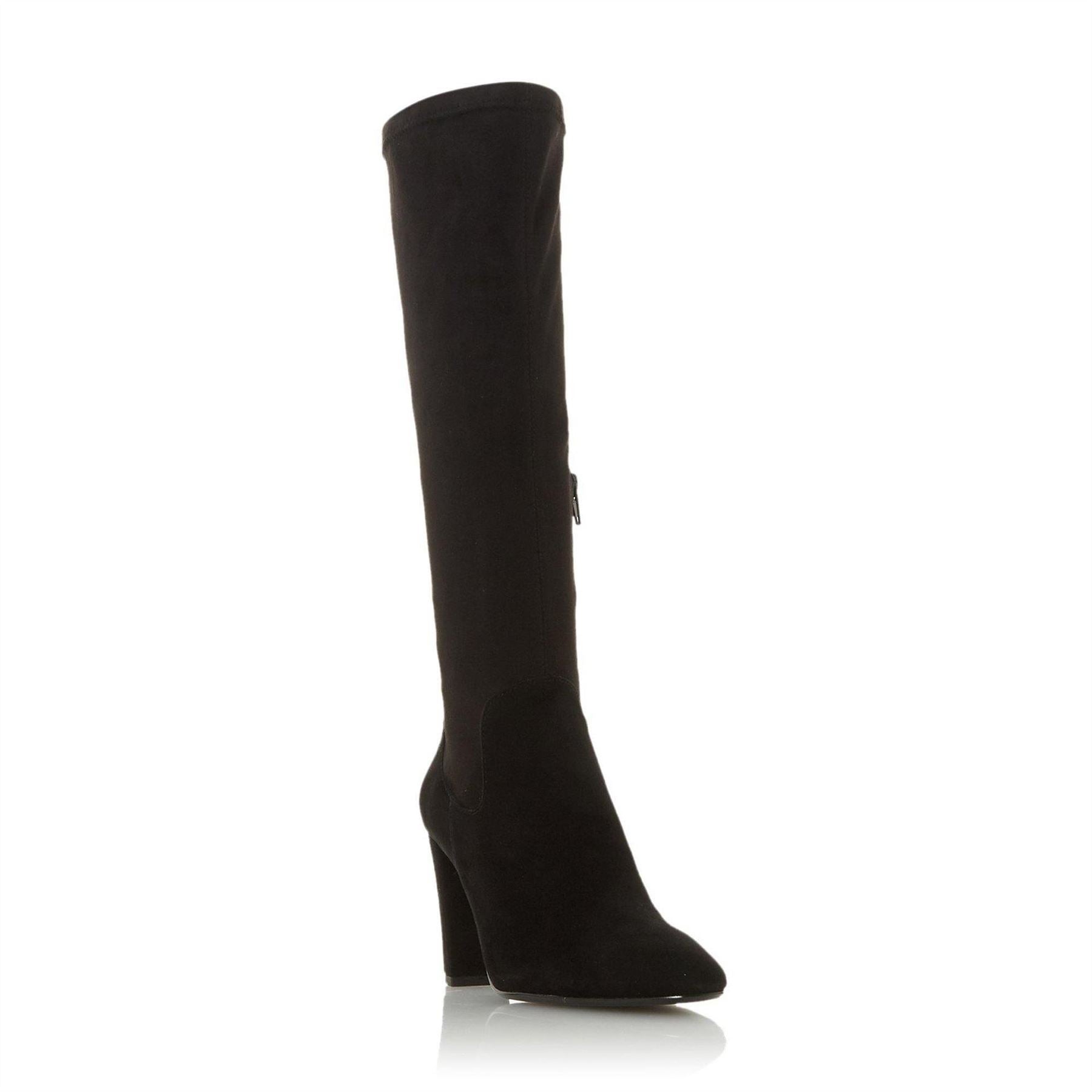 Dune London High Block Heel Pointed Toe Boots