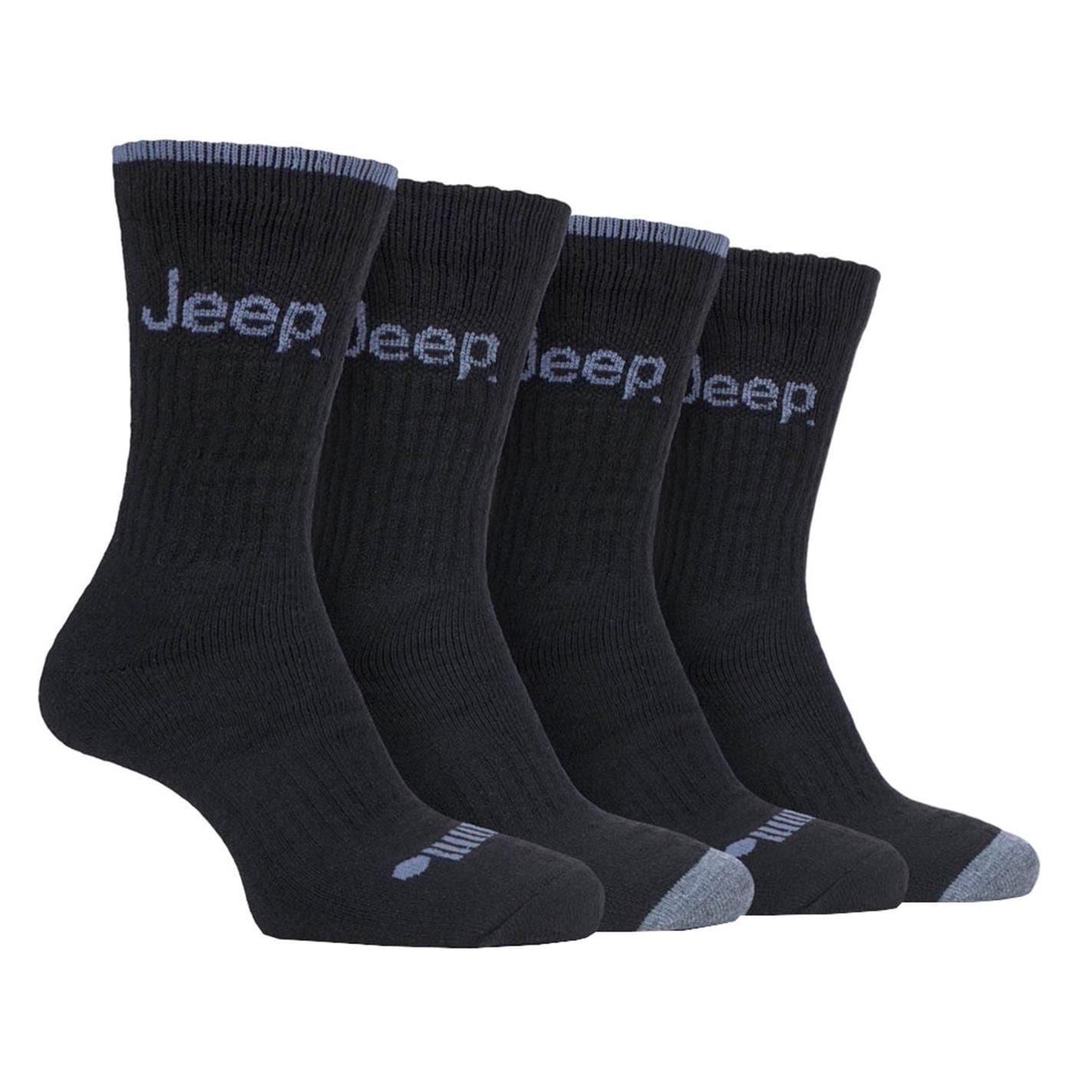 Jeep Mens 4 Pack Performance Boot Socks