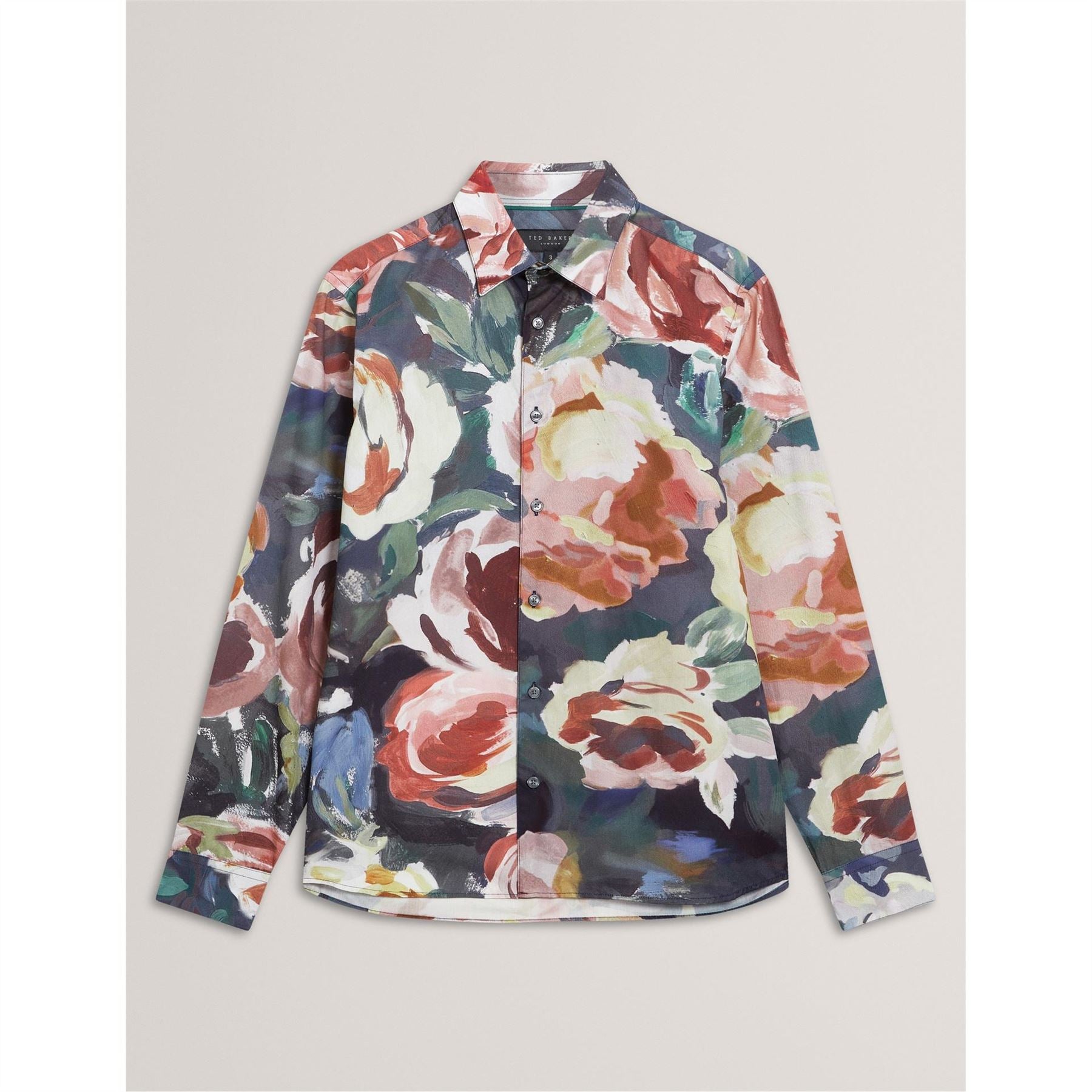 Ted Baker Floral Collared Neck Long Sleeve Shirt