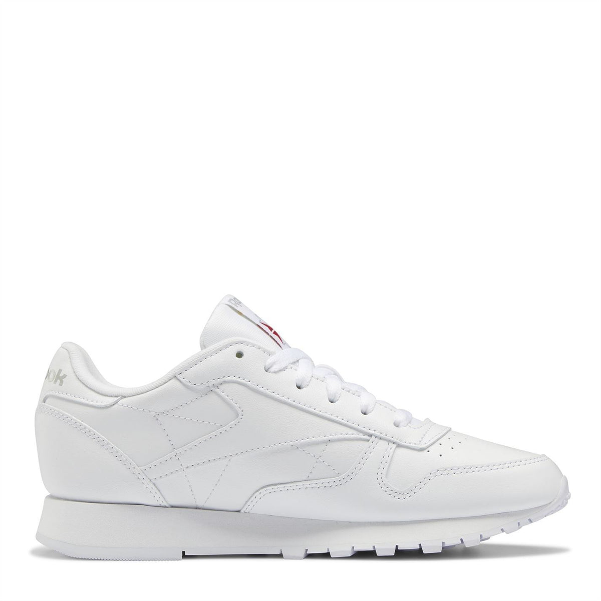 Reebok Classic Leather Lace-Up Trainers with Perforated Detailing
