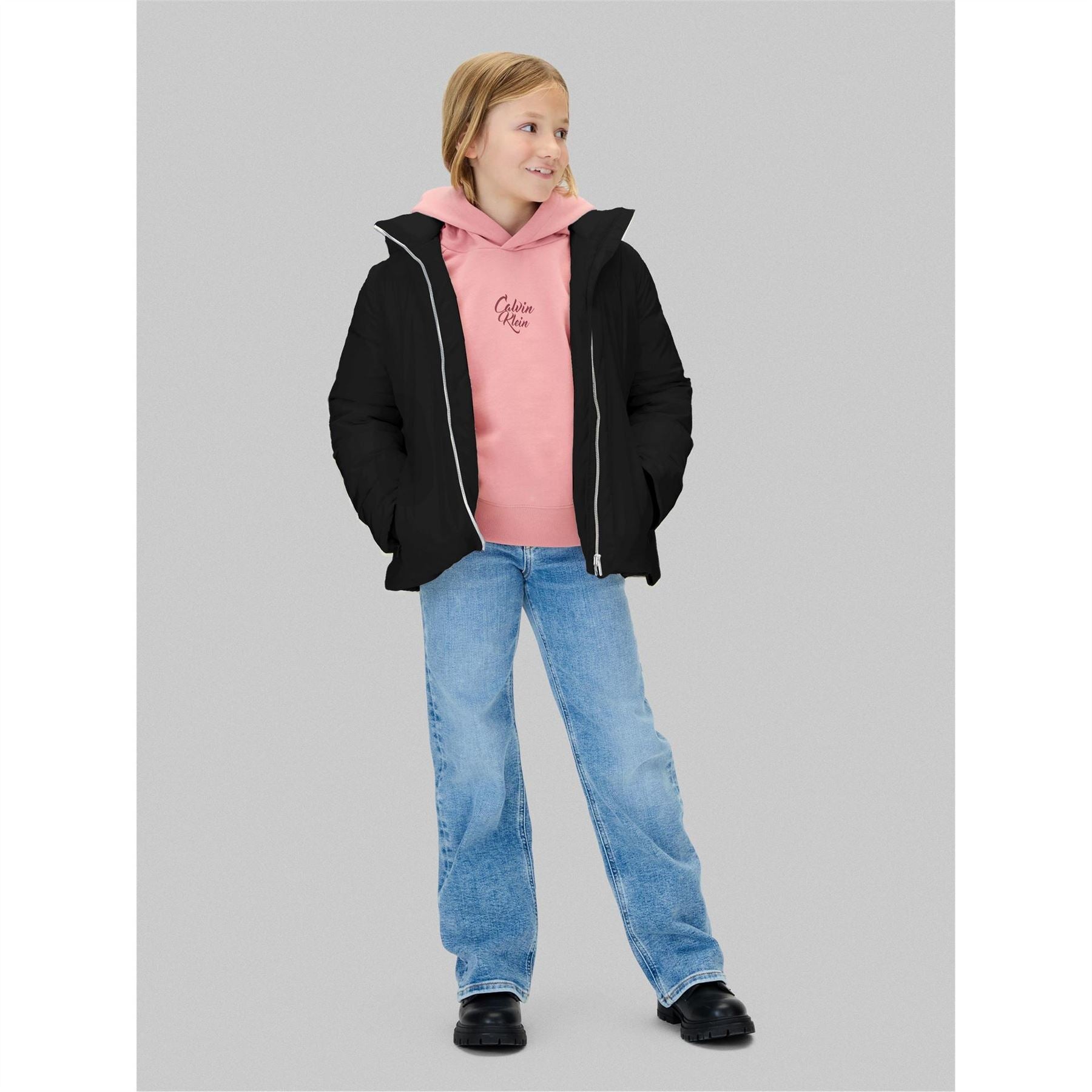 Calvin Klein Jeans Belted Medium Puffer Jacket