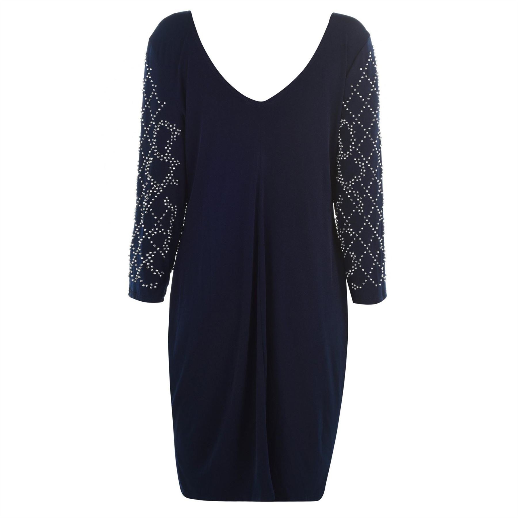 Marina Sleeve V Neck Shift Dress