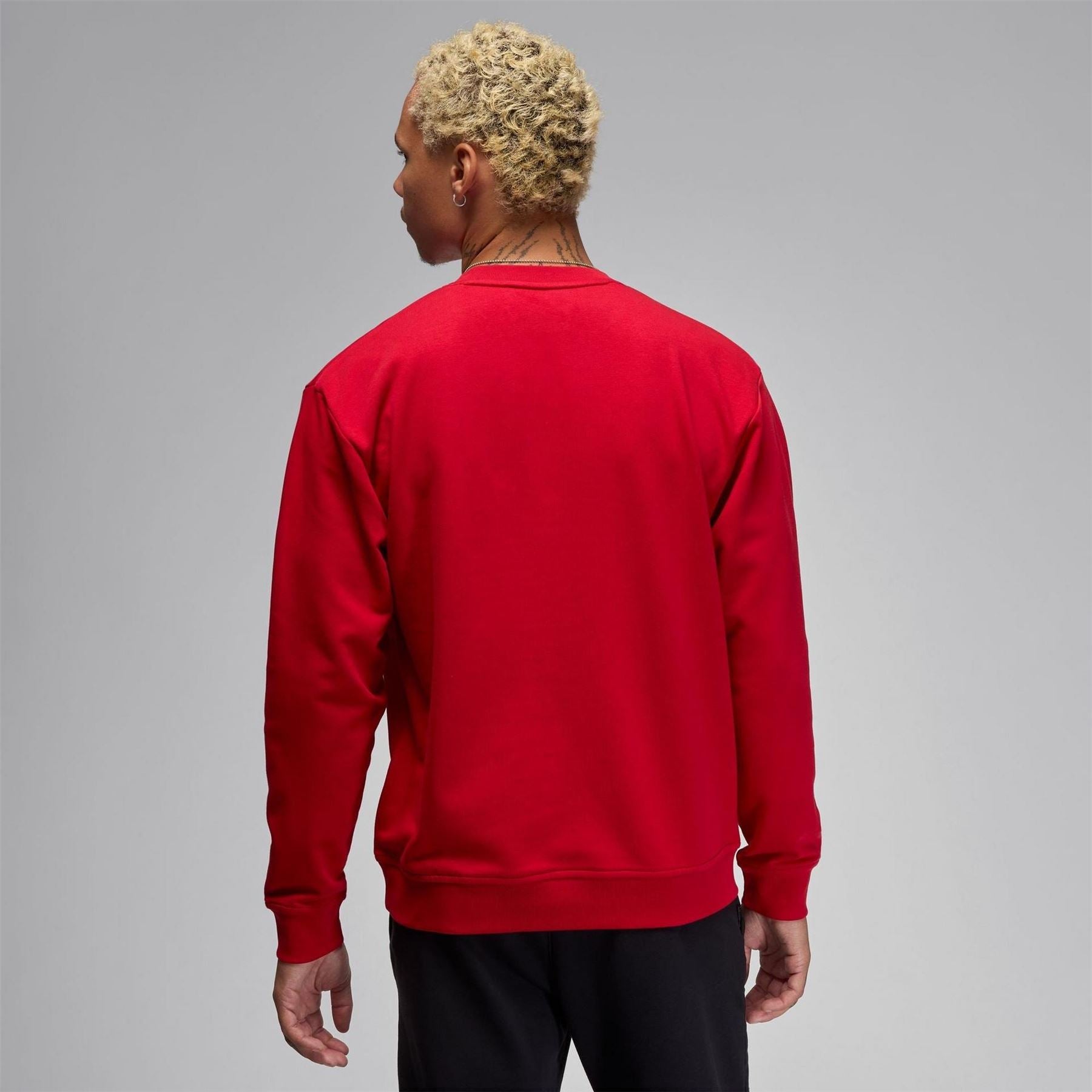 Nike Sport Crew Neck Ribbed Collar Long Sleeve Sweatshirt