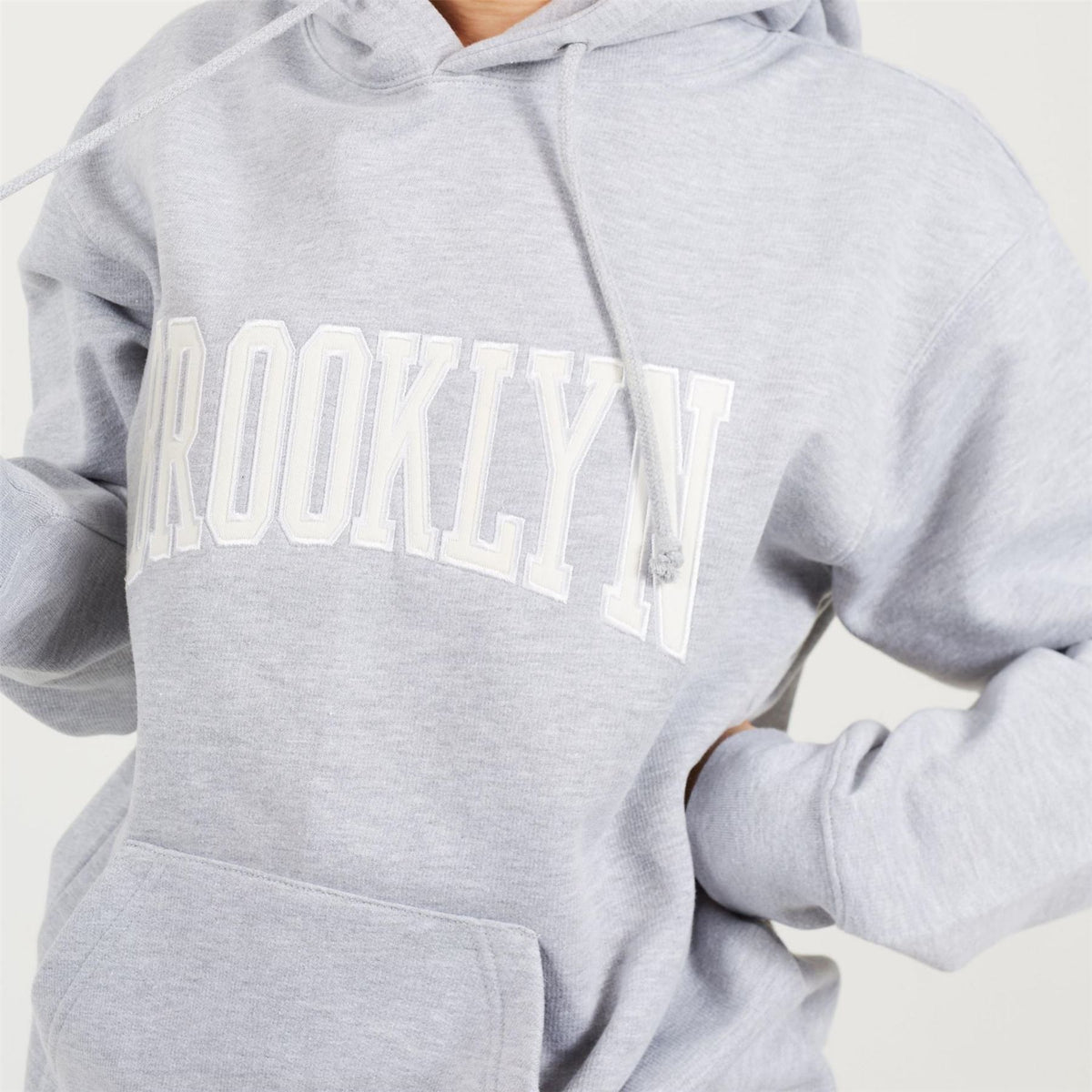 Brave Soul Womens Hooded Sweatshirt With Brooklyn Chest Print