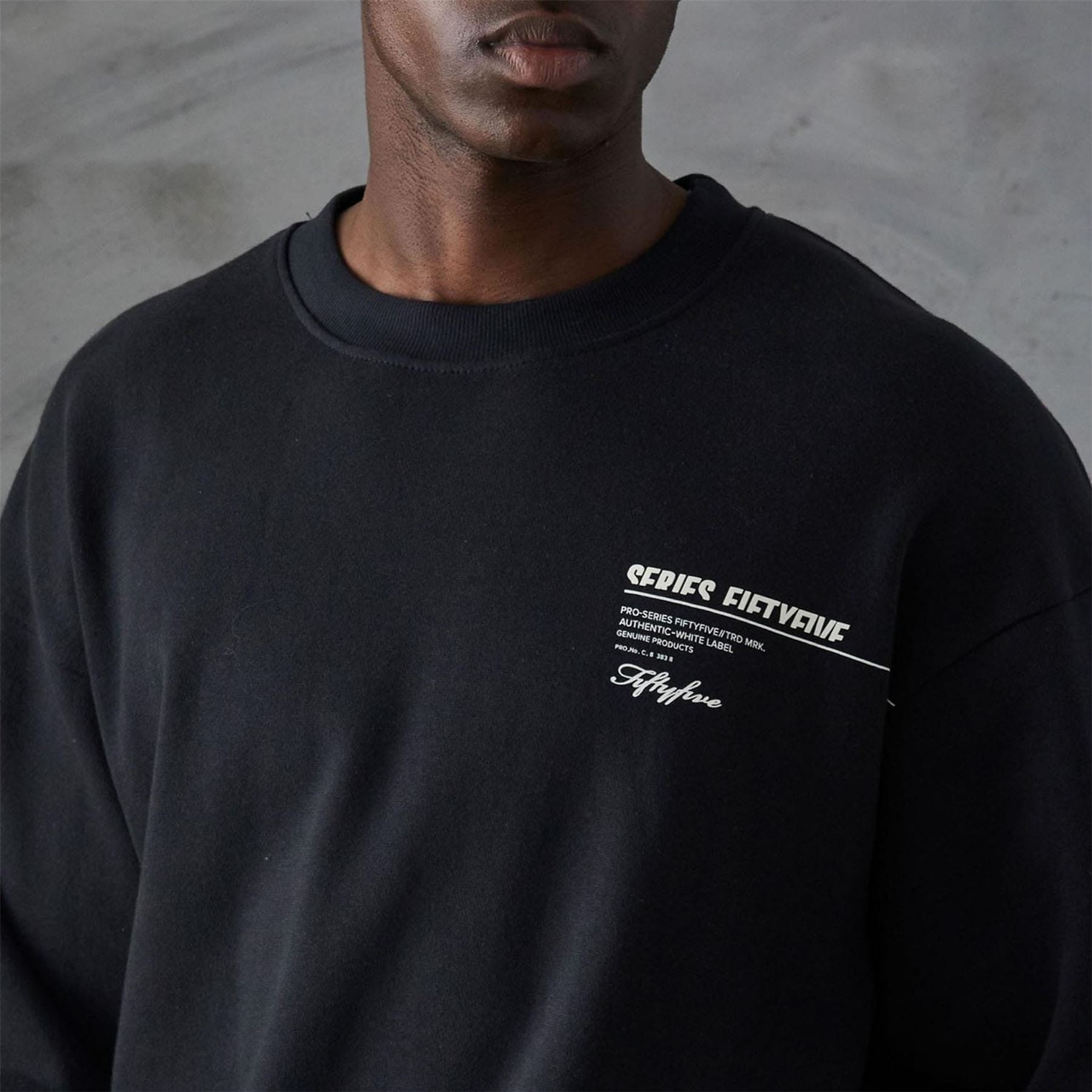Series 55 Front Back Logo Crewneck Sweatshirt