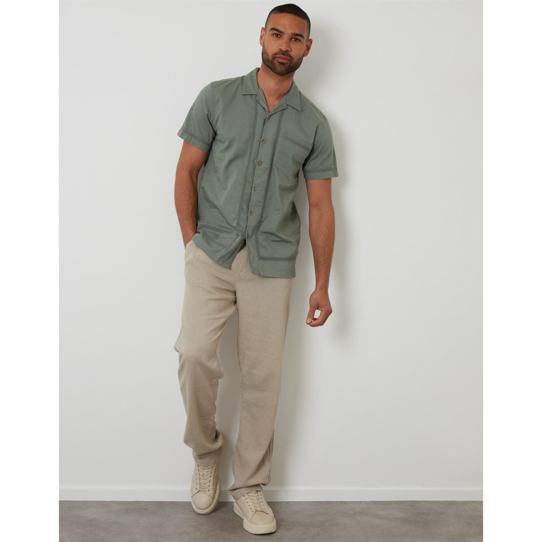 Threadbare Worden Short Sleeve Bowling Shirt