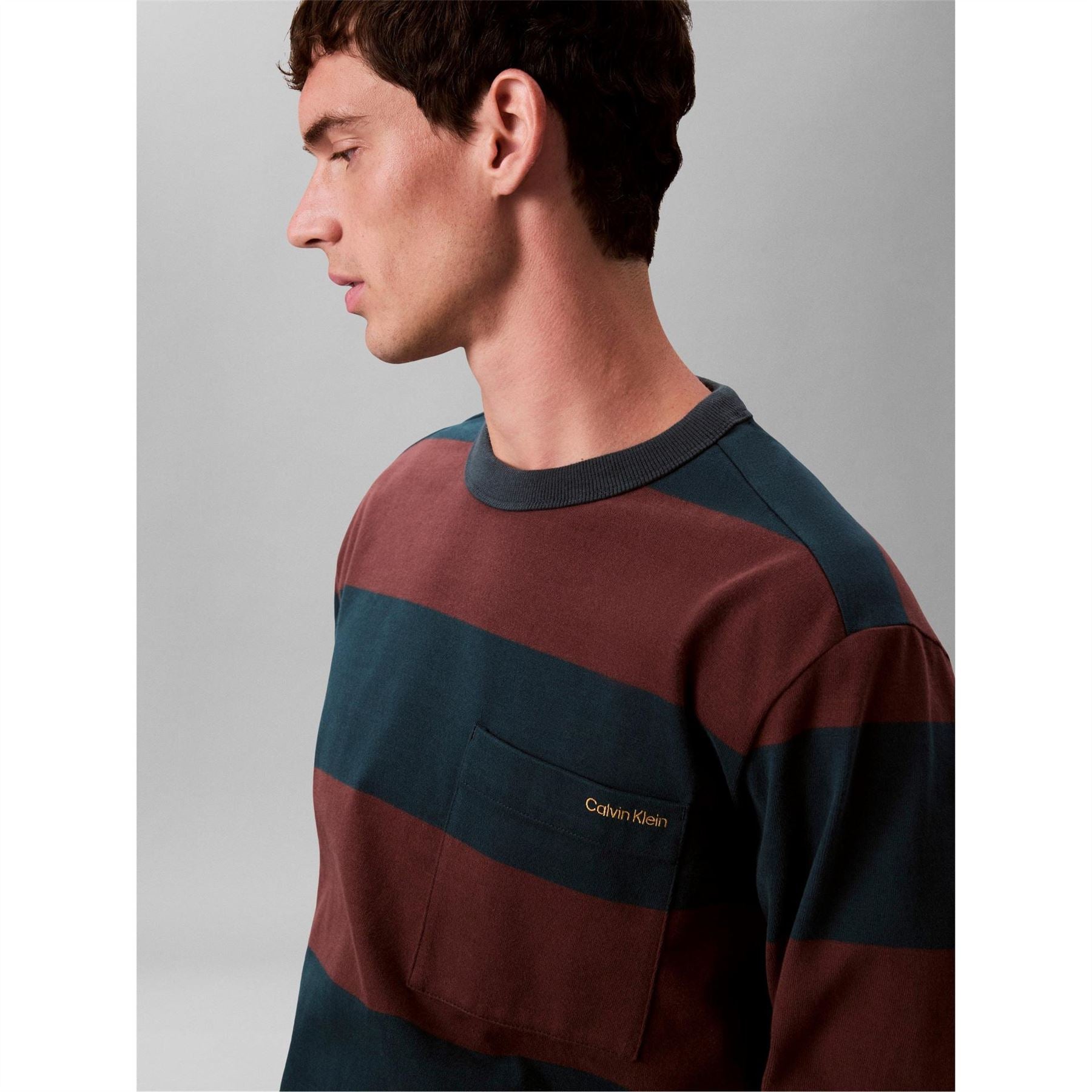 Calvin Klein Jeans Suede Stripe T-Shirt