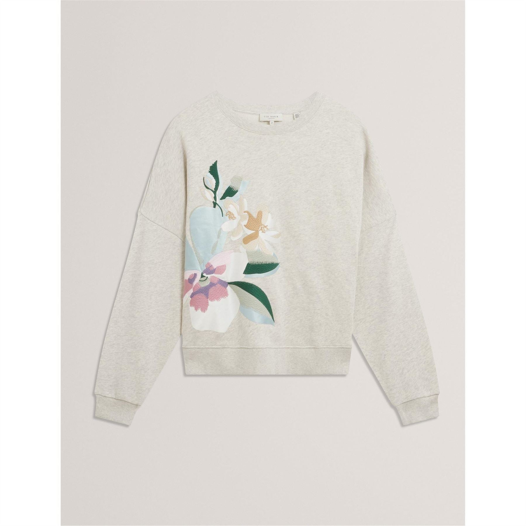 Ted Baker Crew Neck Drop Shoulder Long Sleeve Sweatshirt