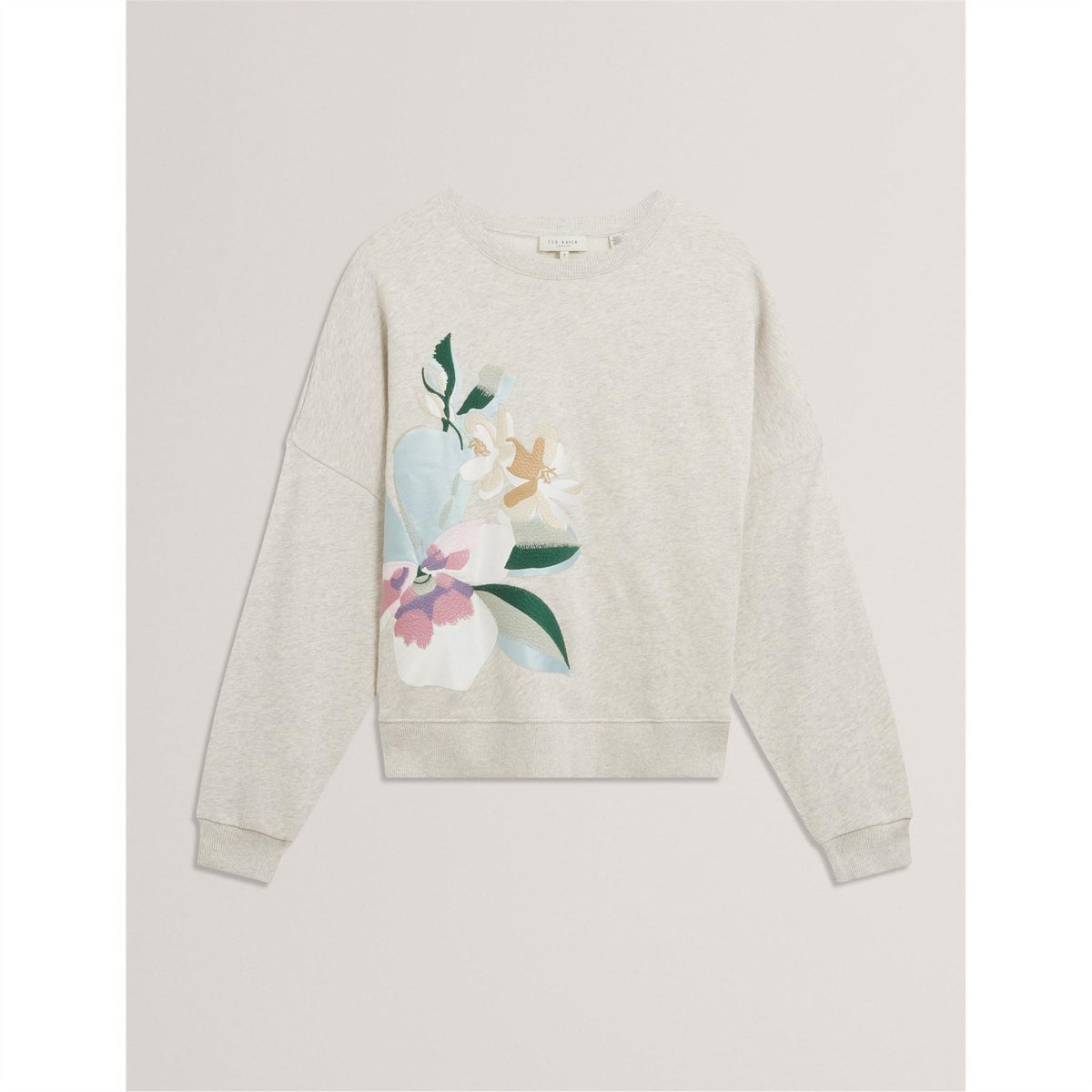 Ted Baker Crew Neck Drop Shoulder Long Sleeve Sweatshirt