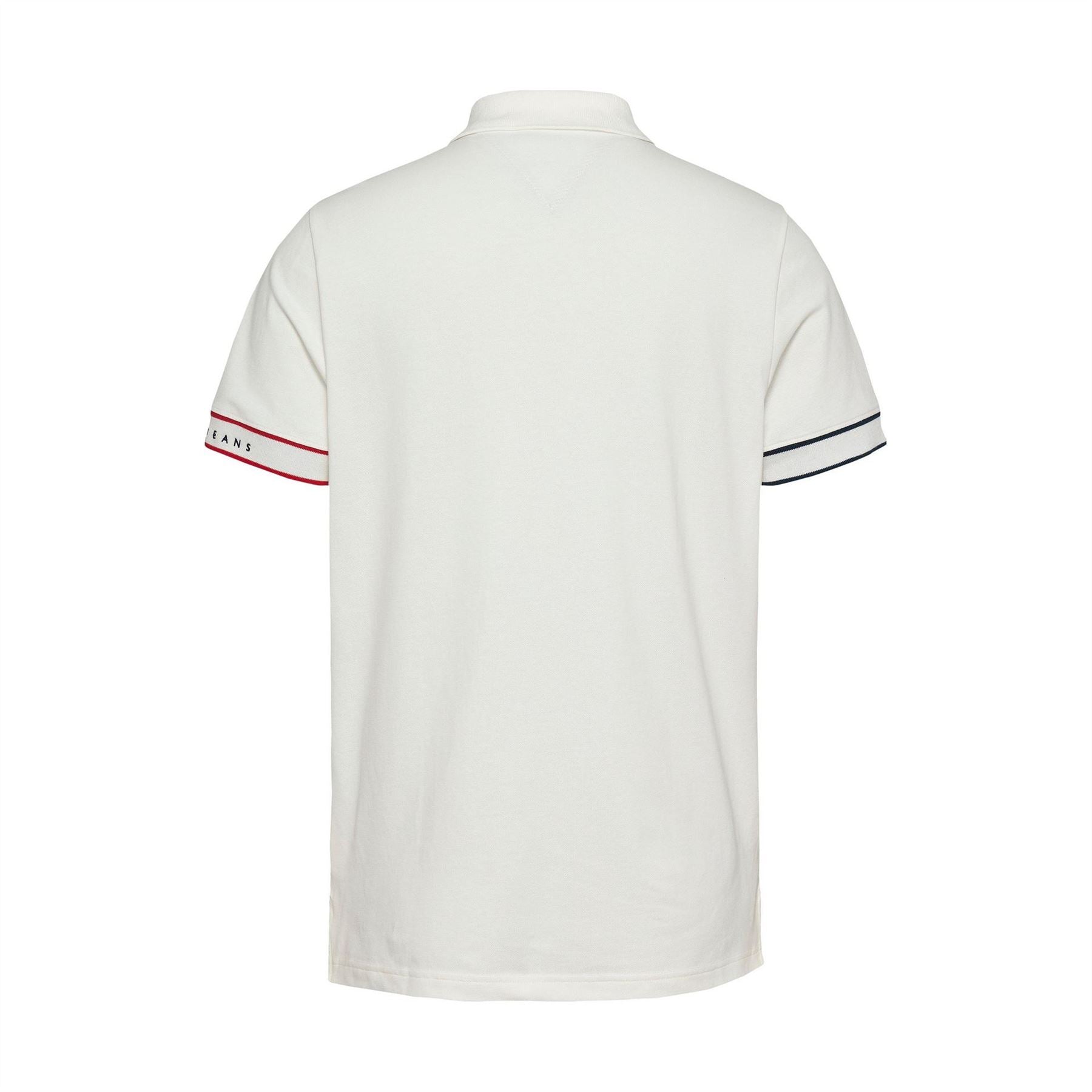 Tommy Jeans Slim Fit Flag Graphic Collared Short Sleeve Polo