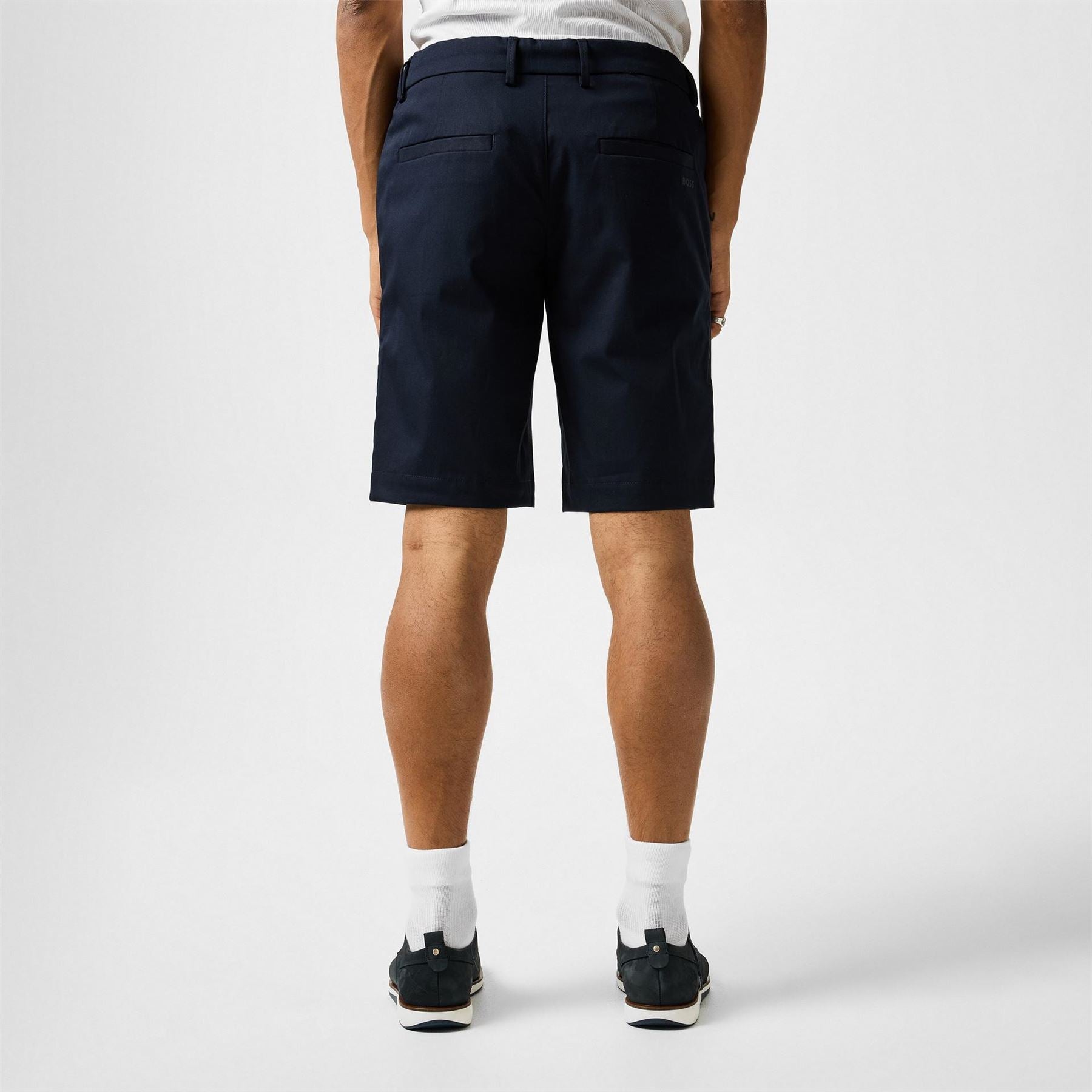Boss S Liem Knee Length Cotton Blend Shorts