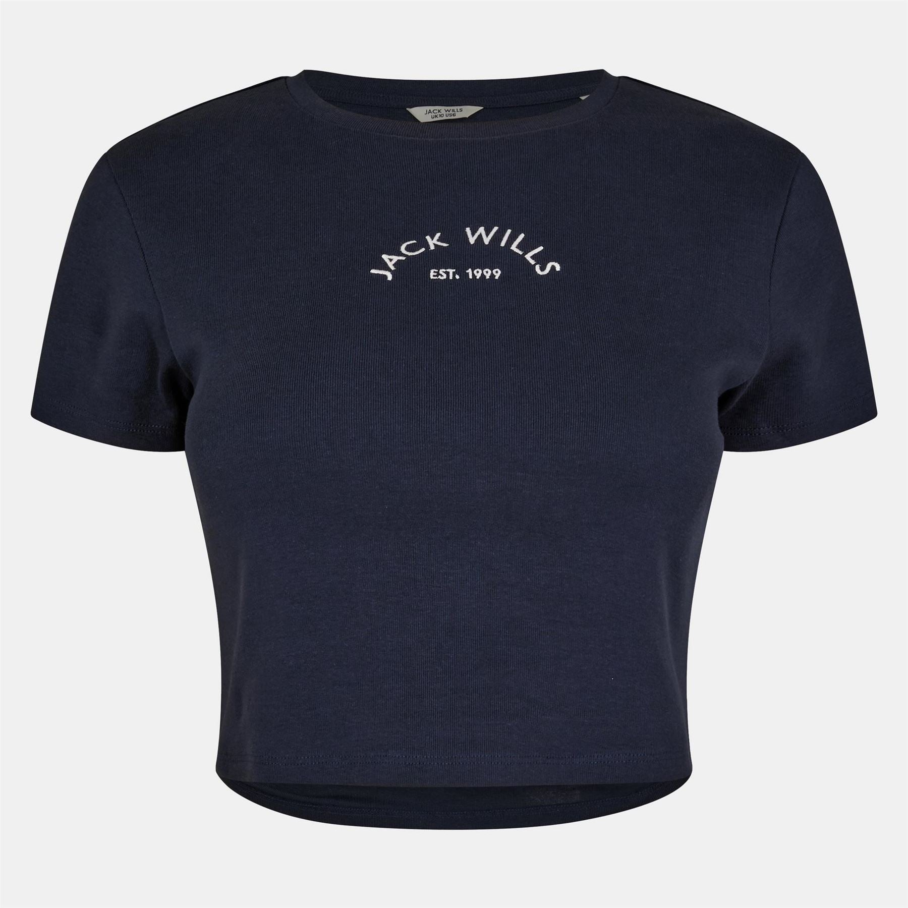 Jack Wills Cropped Baby Tee Ladies