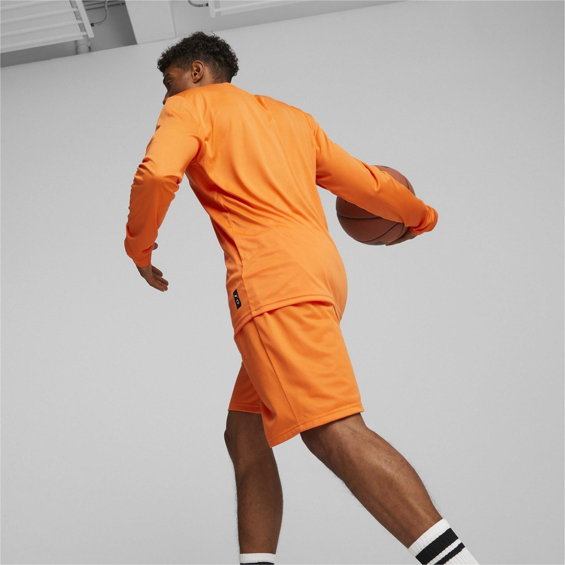 Puma Hoops Team Long Sleeve Performance Gym Top