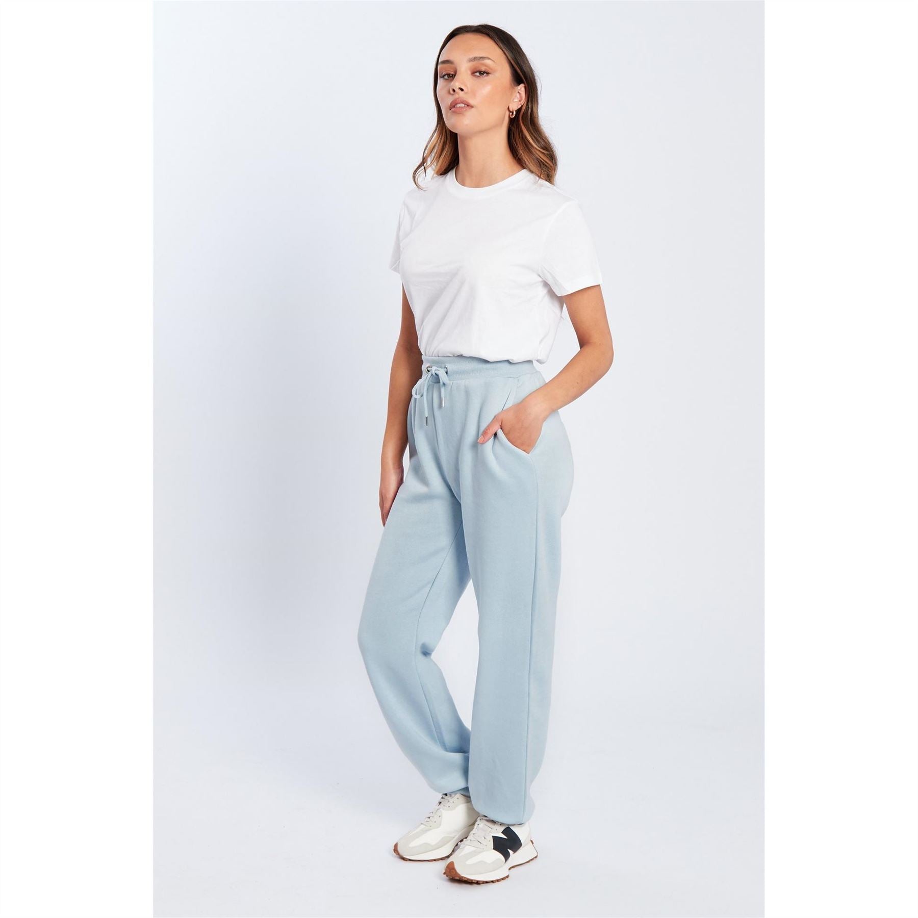 Be You Beyou Oversized Closed Hem Jersey Joggers