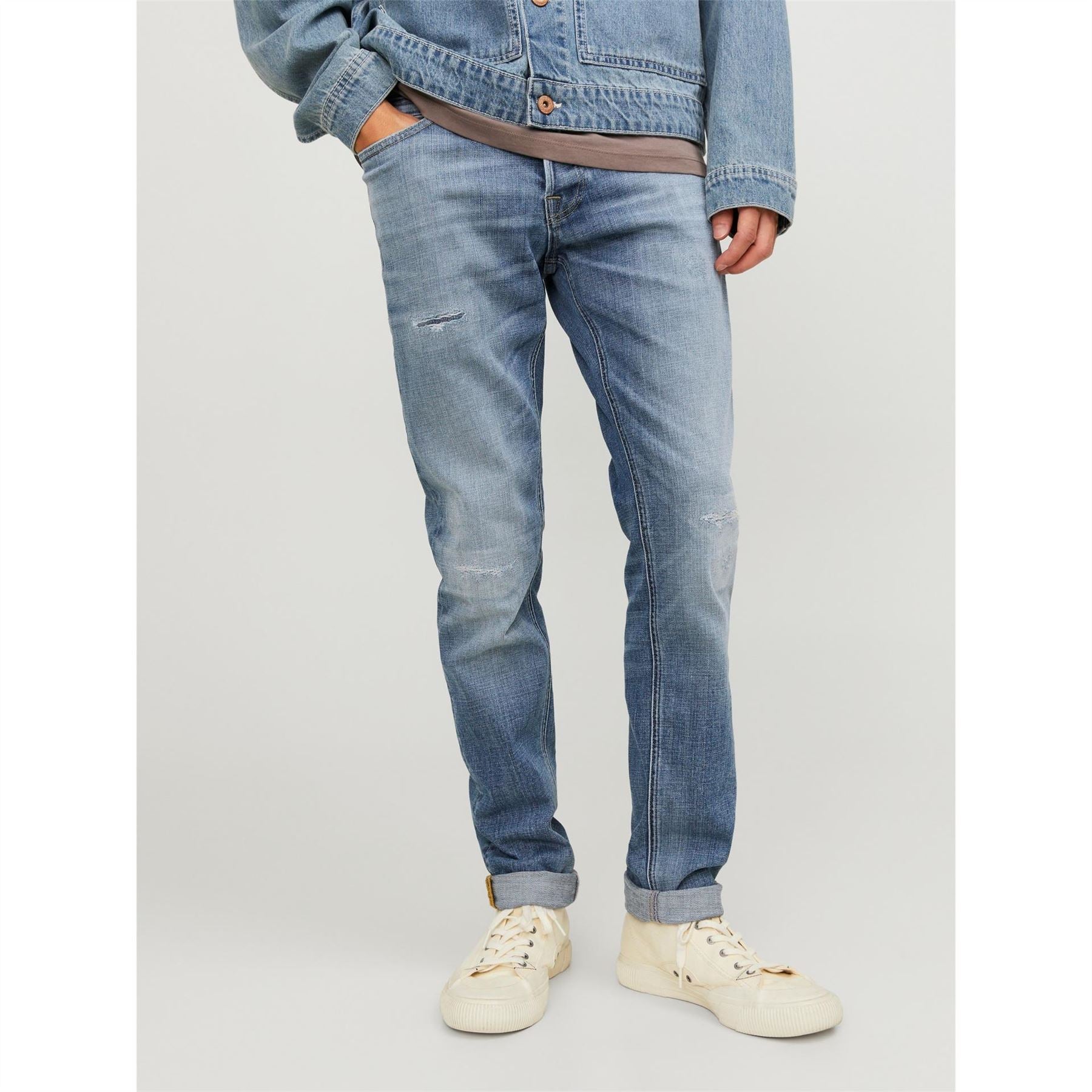 Jack and Jones Regular Fit Bengaline Pocket Jeans