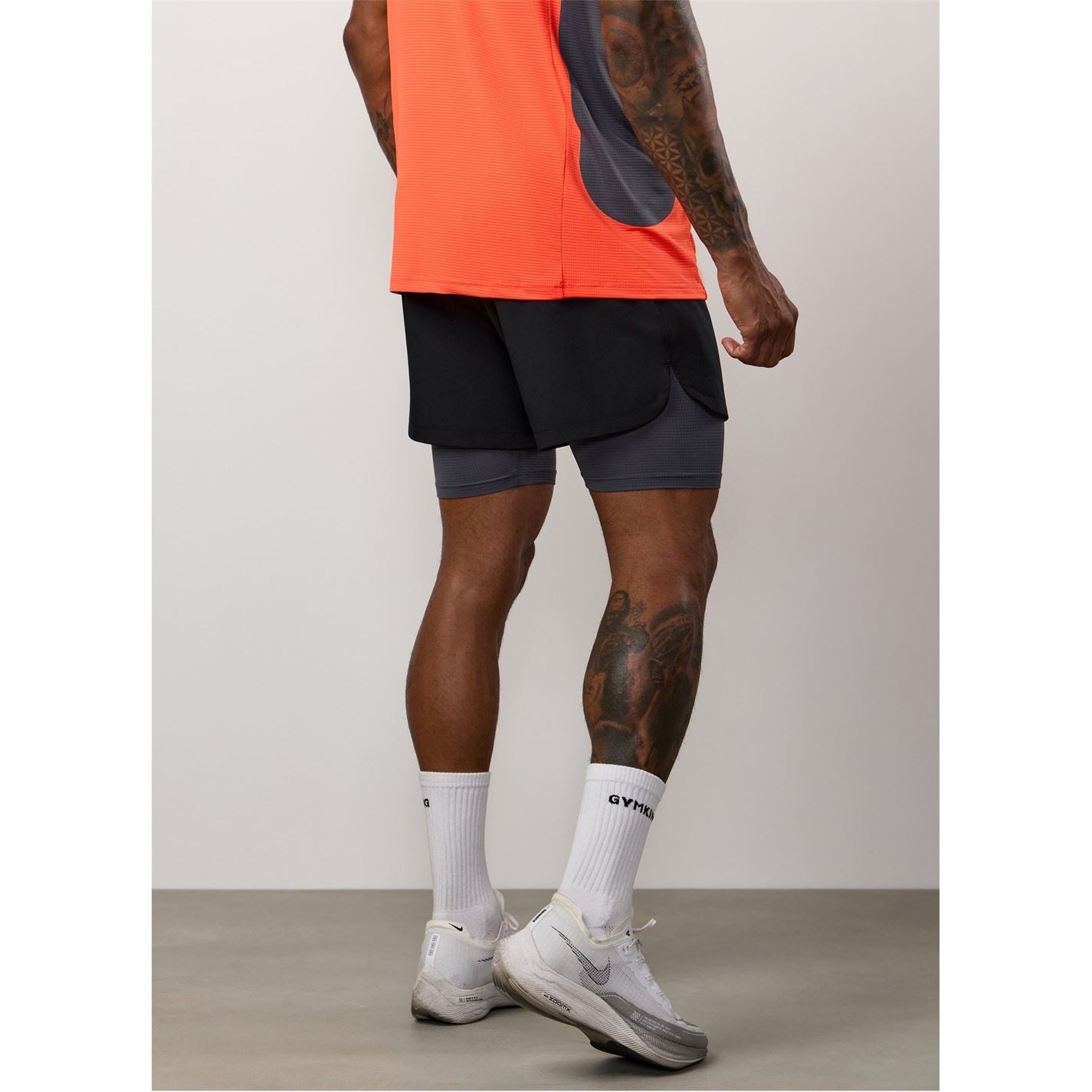 Gym King Prog 2 in 1 Slim Fit Running Shorts