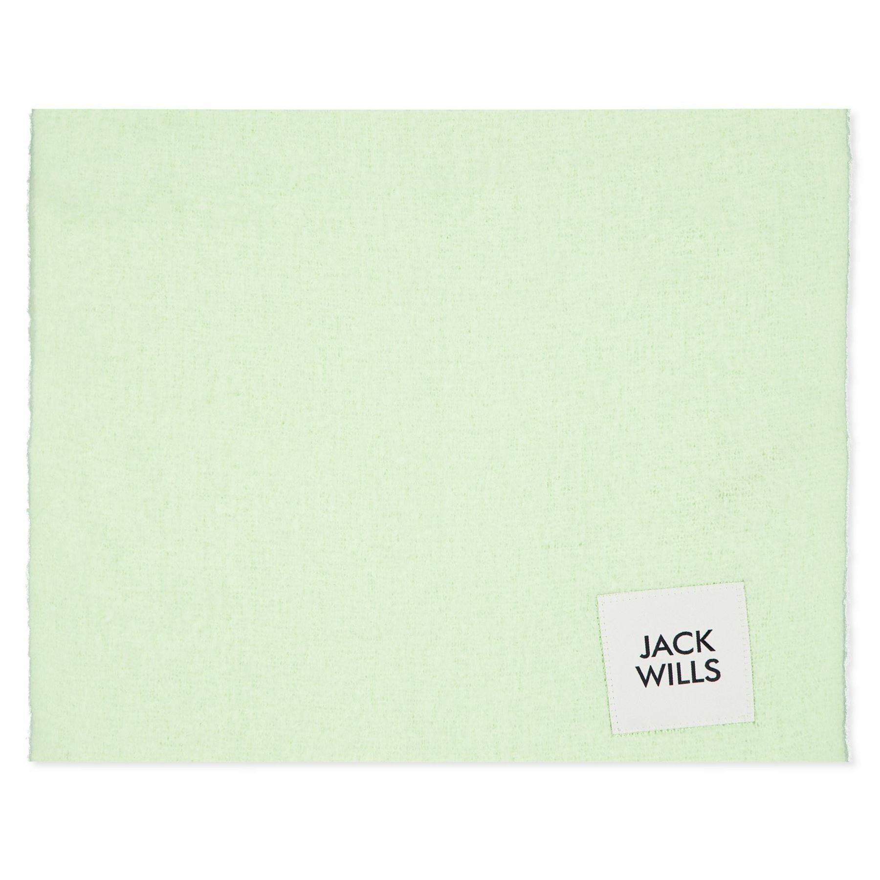 Jack Wills Solid Oblong Scarf with Fringe