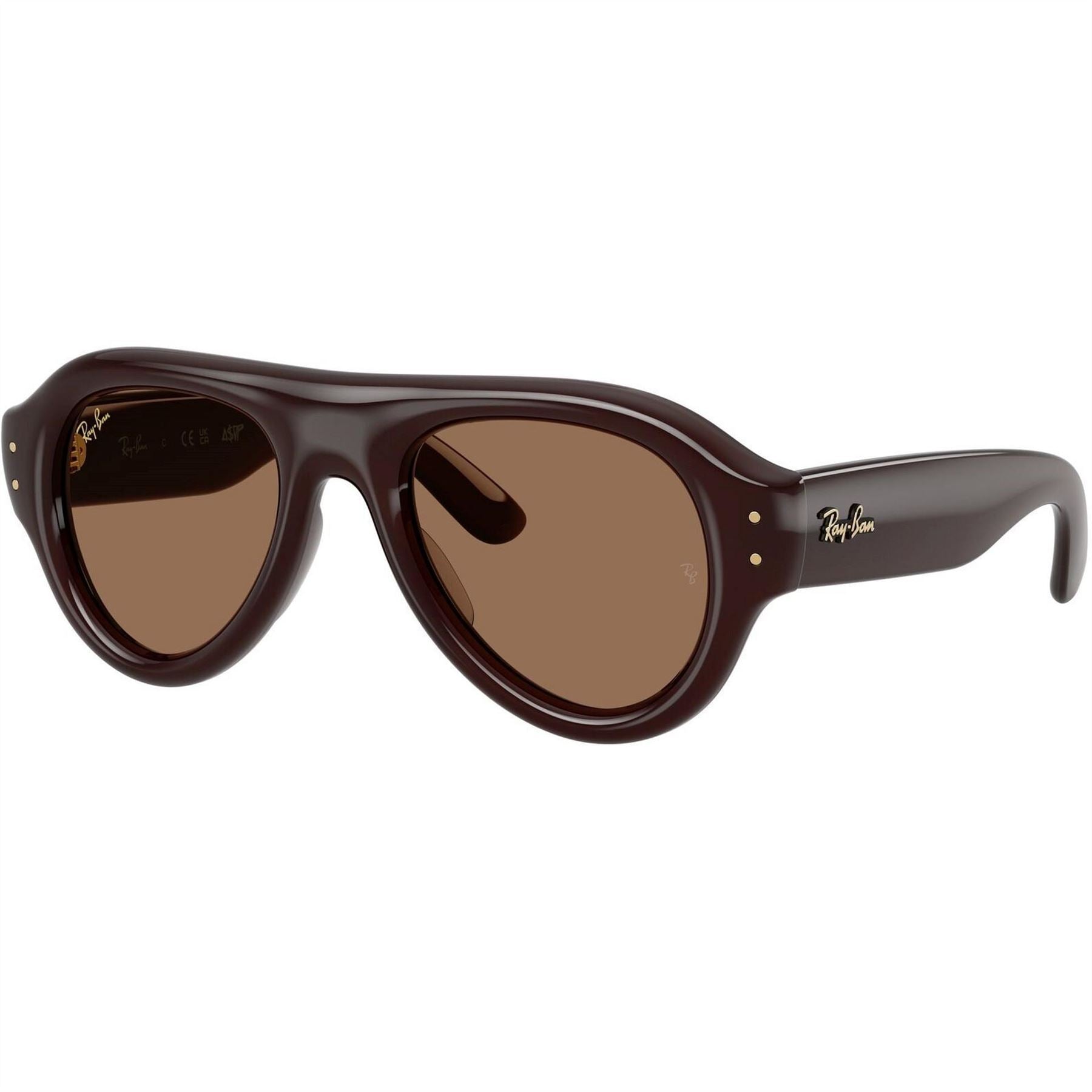 Ray-Ban Pilot Puffer Round Sunglasses