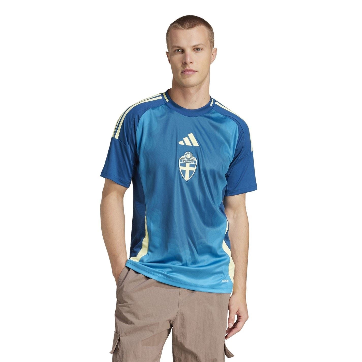adidas Mens Sweden Away Football Shirt 2025