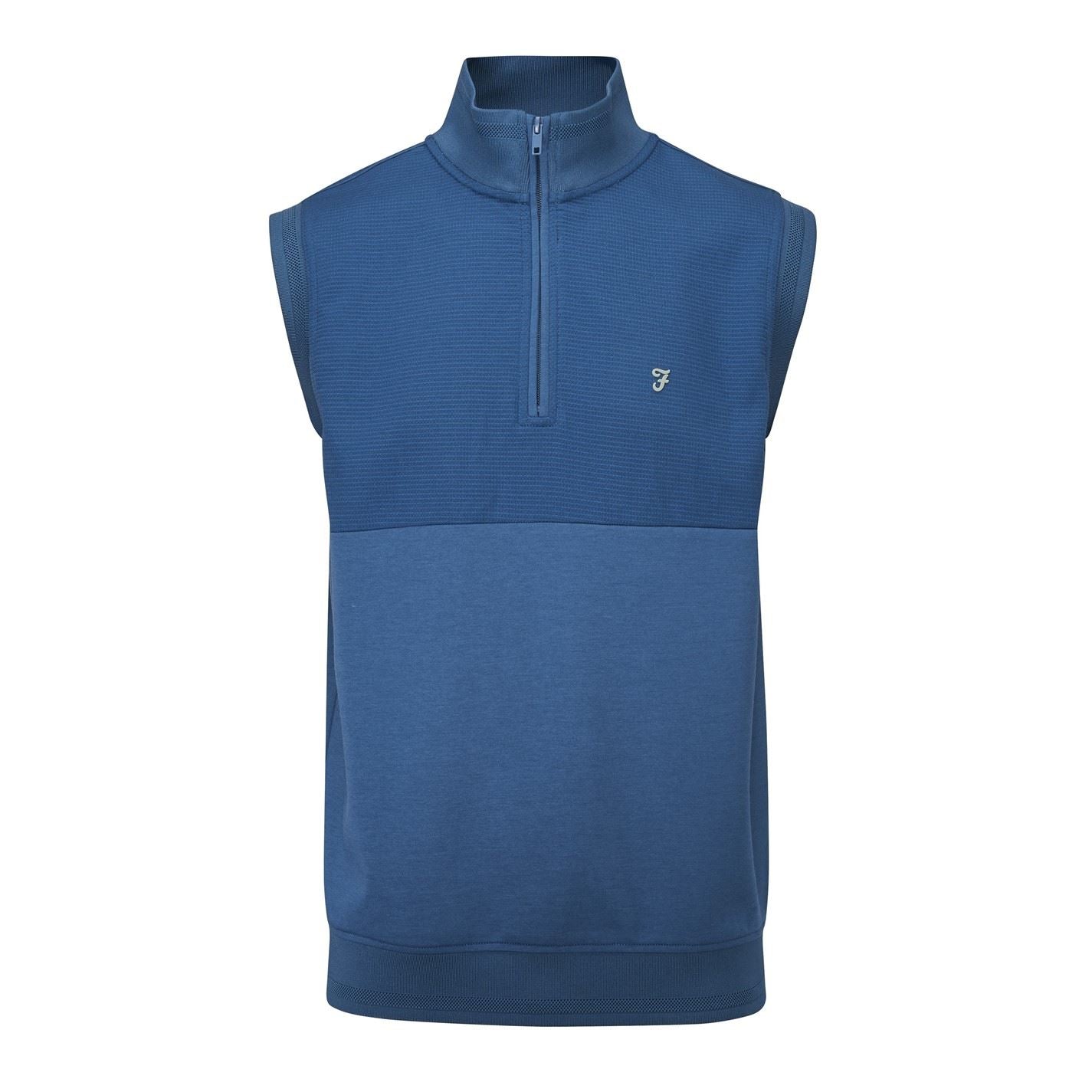 Farah Mock Neck Regular Fit Sleeveless Sweater