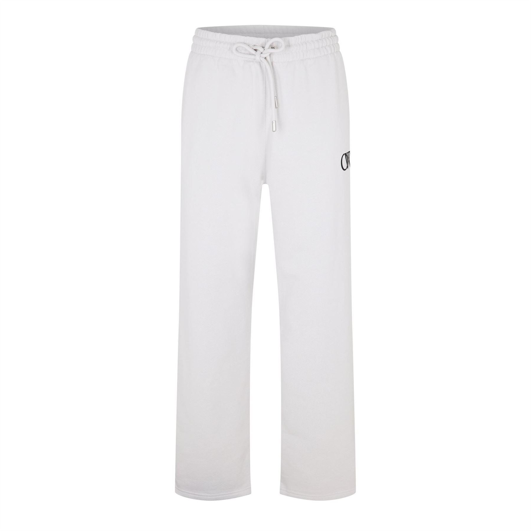 Off White Closed Hem Fleece Joggers