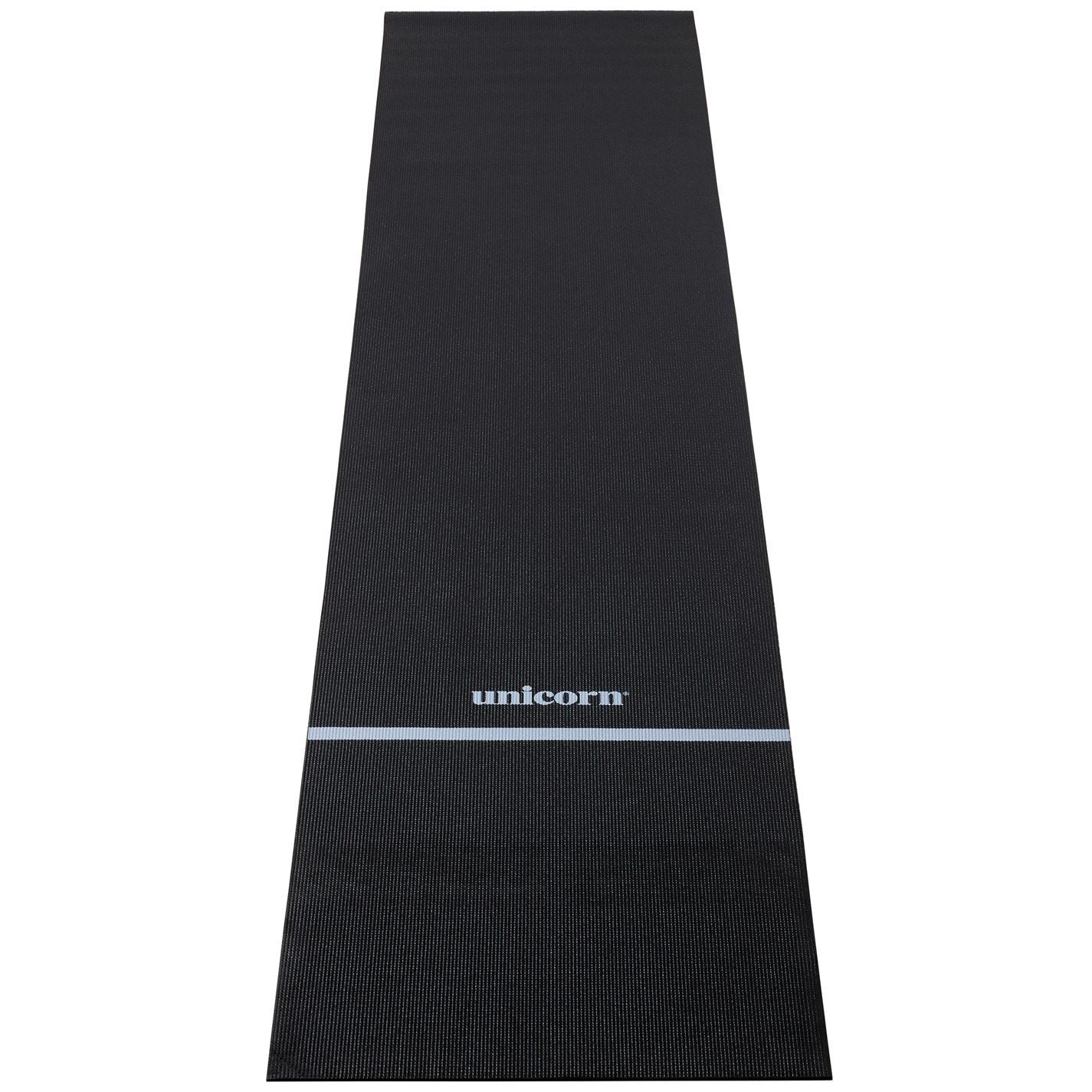 Unicorn Darts Non Slip Black Darts Mat With White Oche Line