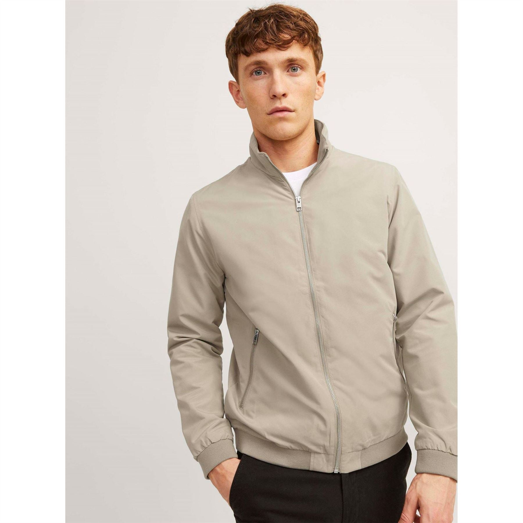 Jack and Jones Mens Rush Harrington Bomber Jacket
