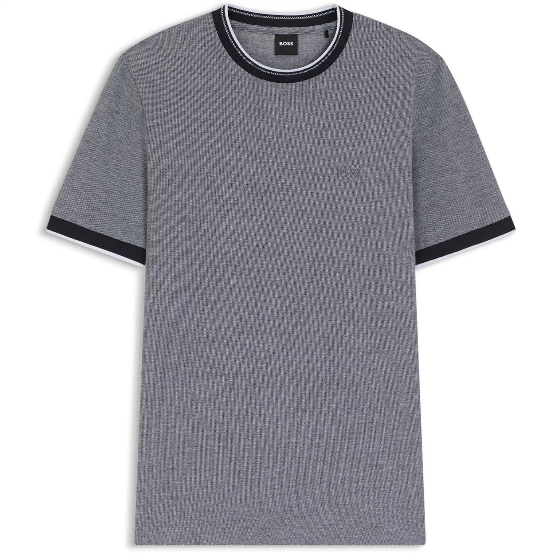 Boss Thompson Black Breathable Lightweight Cotton Short Sleeve T Shirt