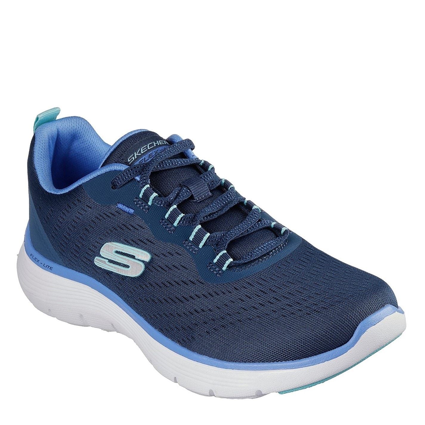 Skechers Womens Engineered Mesh Lace Up W Air Cool Low Top Trainers