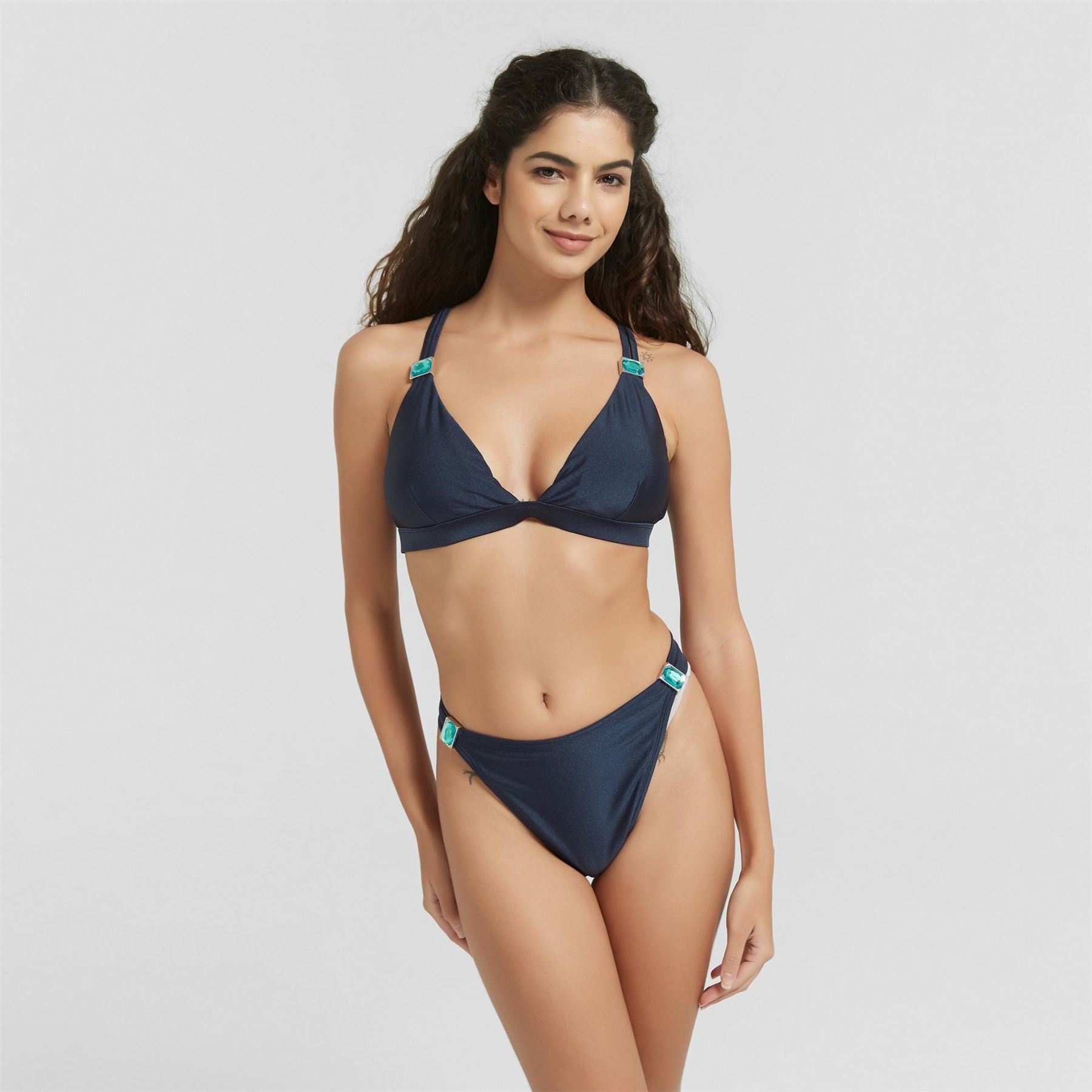Be You By Embellished Strap Swimwear Bikini Brief