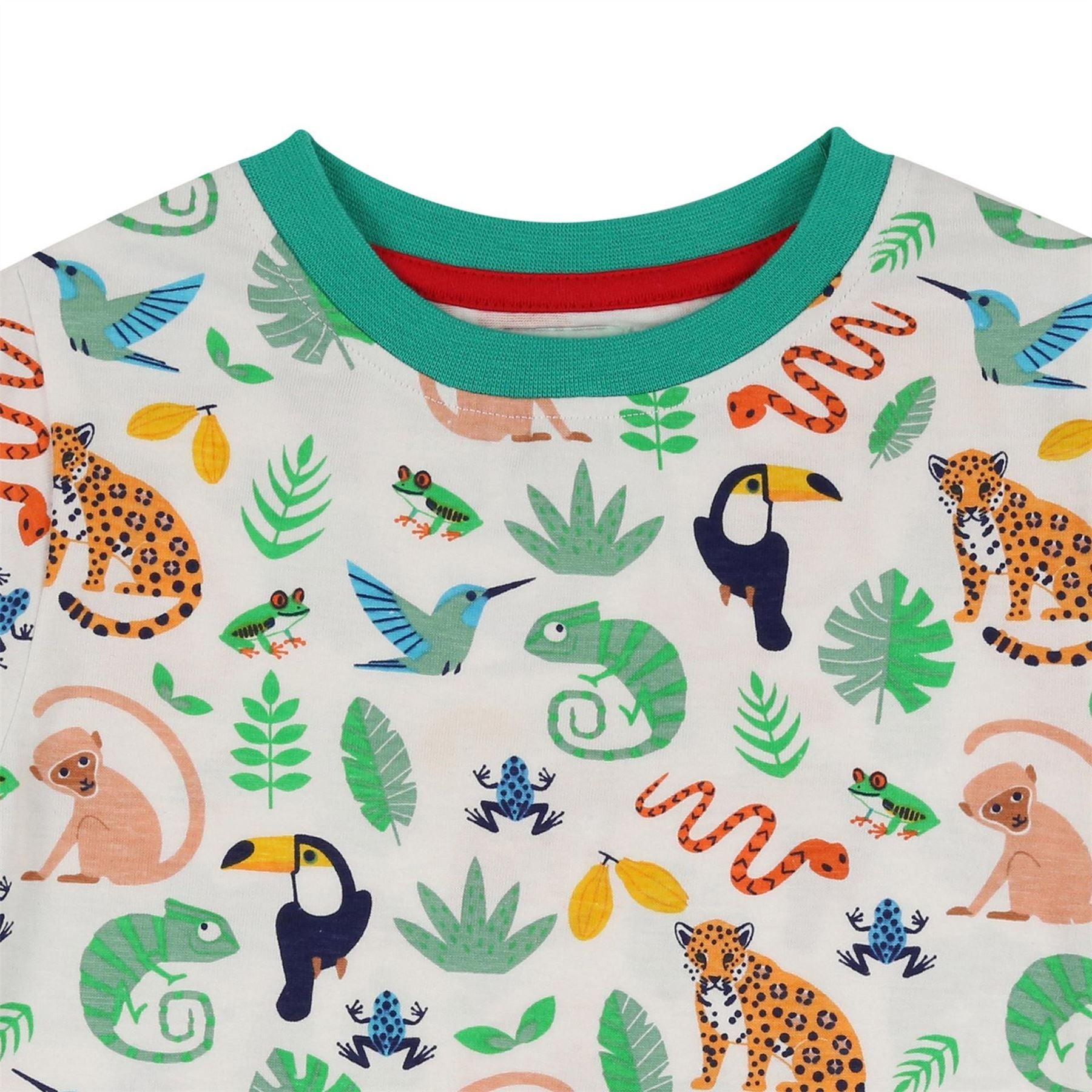 Lilly and Sid  And  Sid Multicoloured Animal Safari And Stripe Print T-Shirt   2 Pack