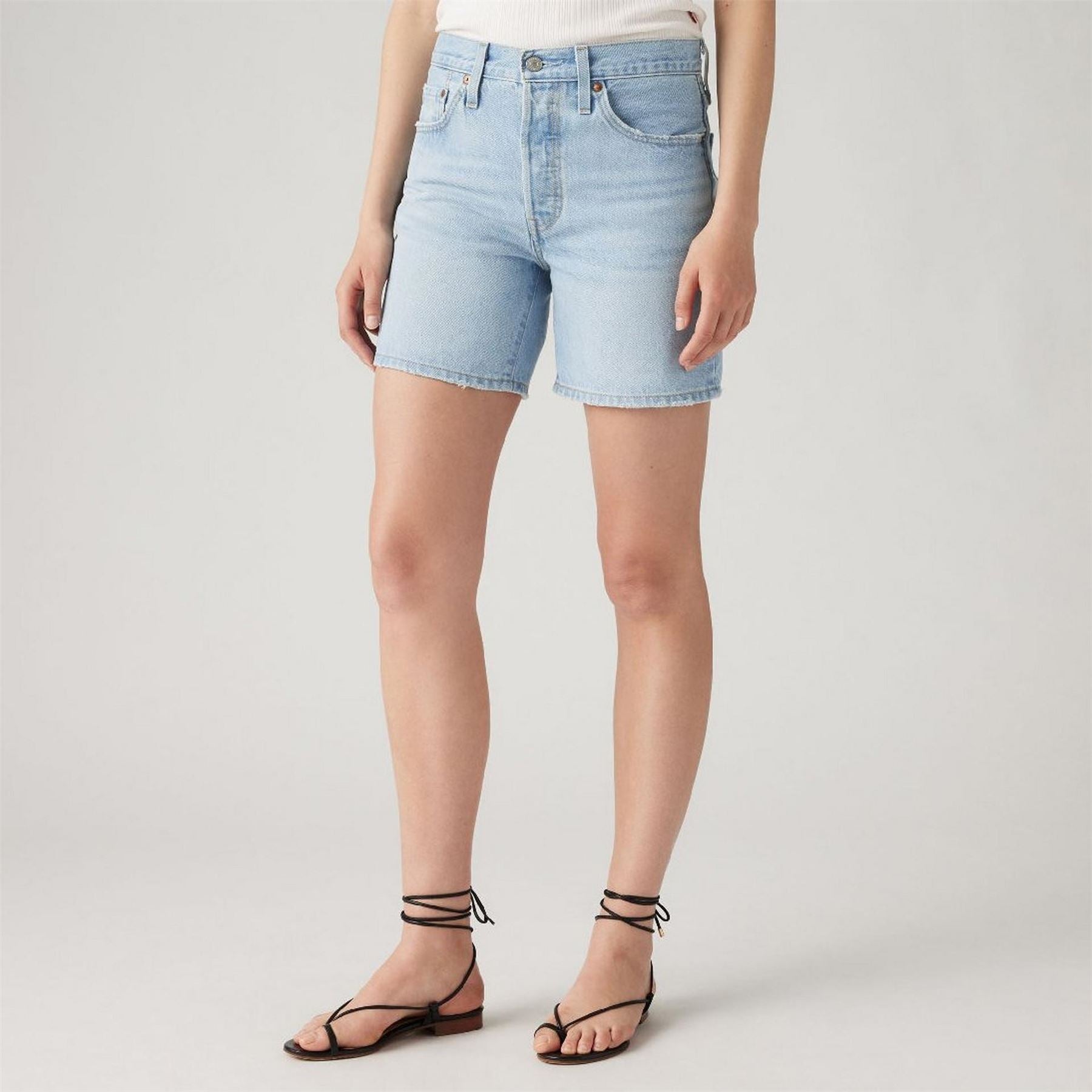 Levis 501 Mid Thigh Short Lunar Blac