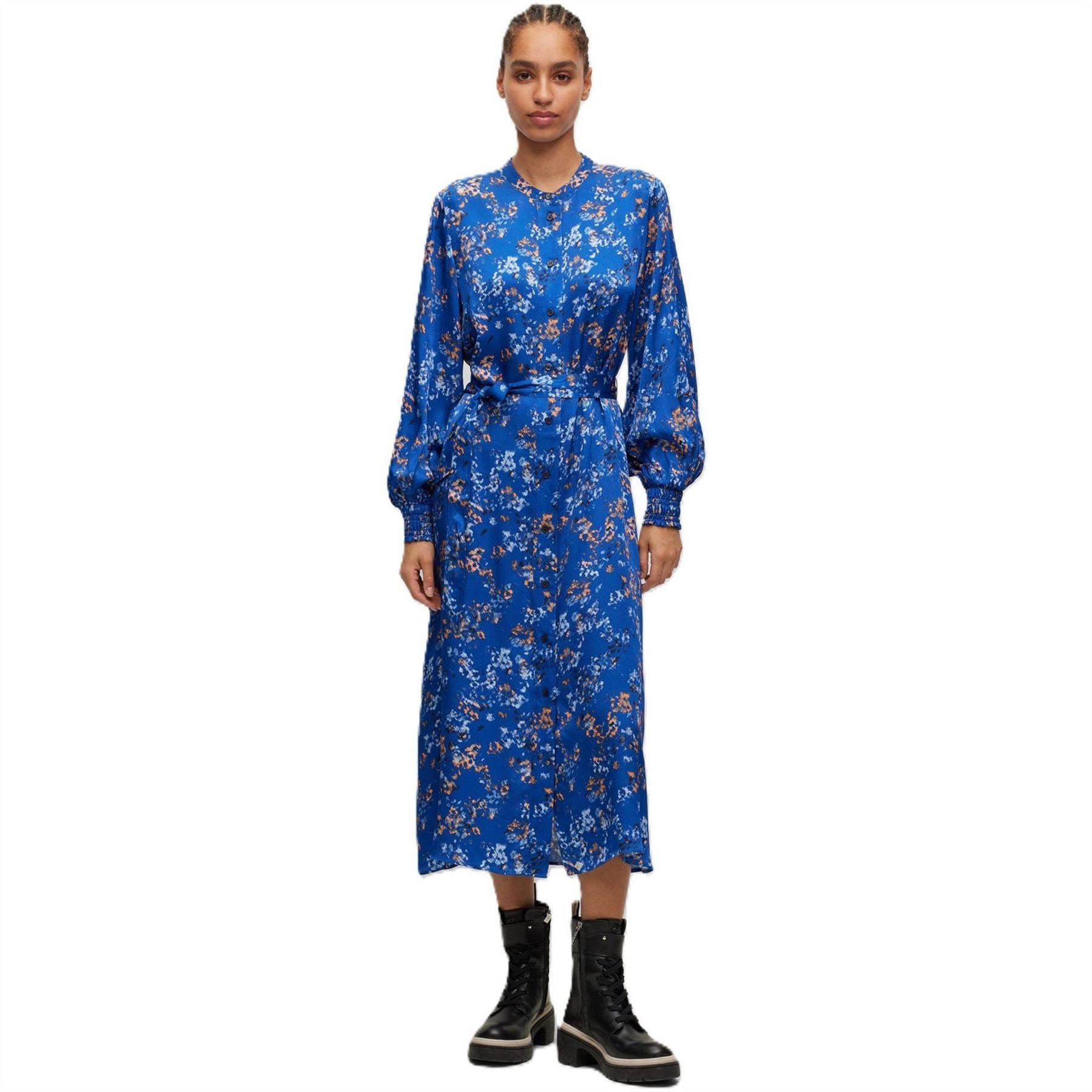 Boss C Diceane Crew Neck Midi Dress