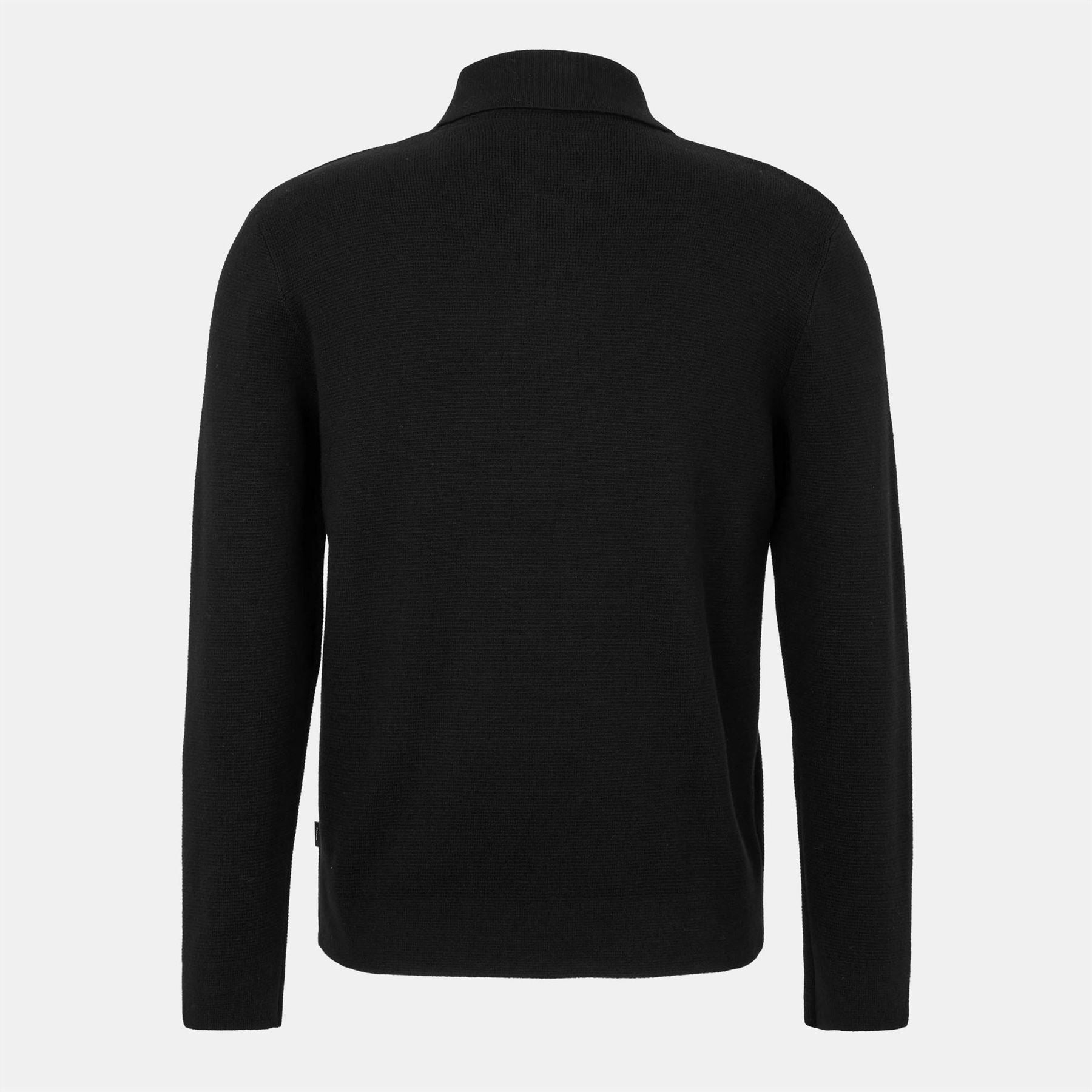 Jack and Jones Stitch Knitted Full Zip Fleece Fabric