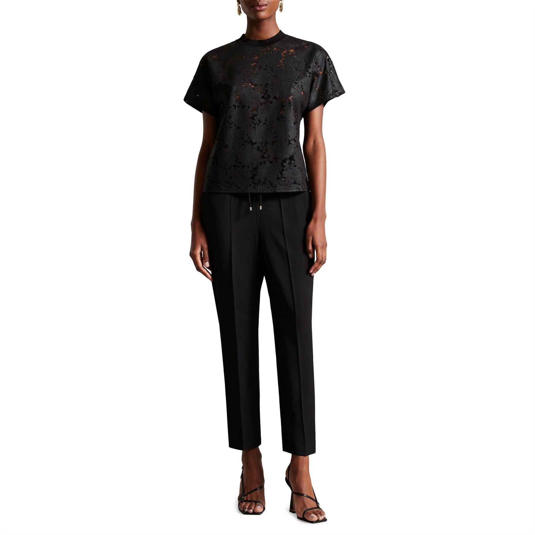Ted Baker Floral Lace Relaxed T-Shirt