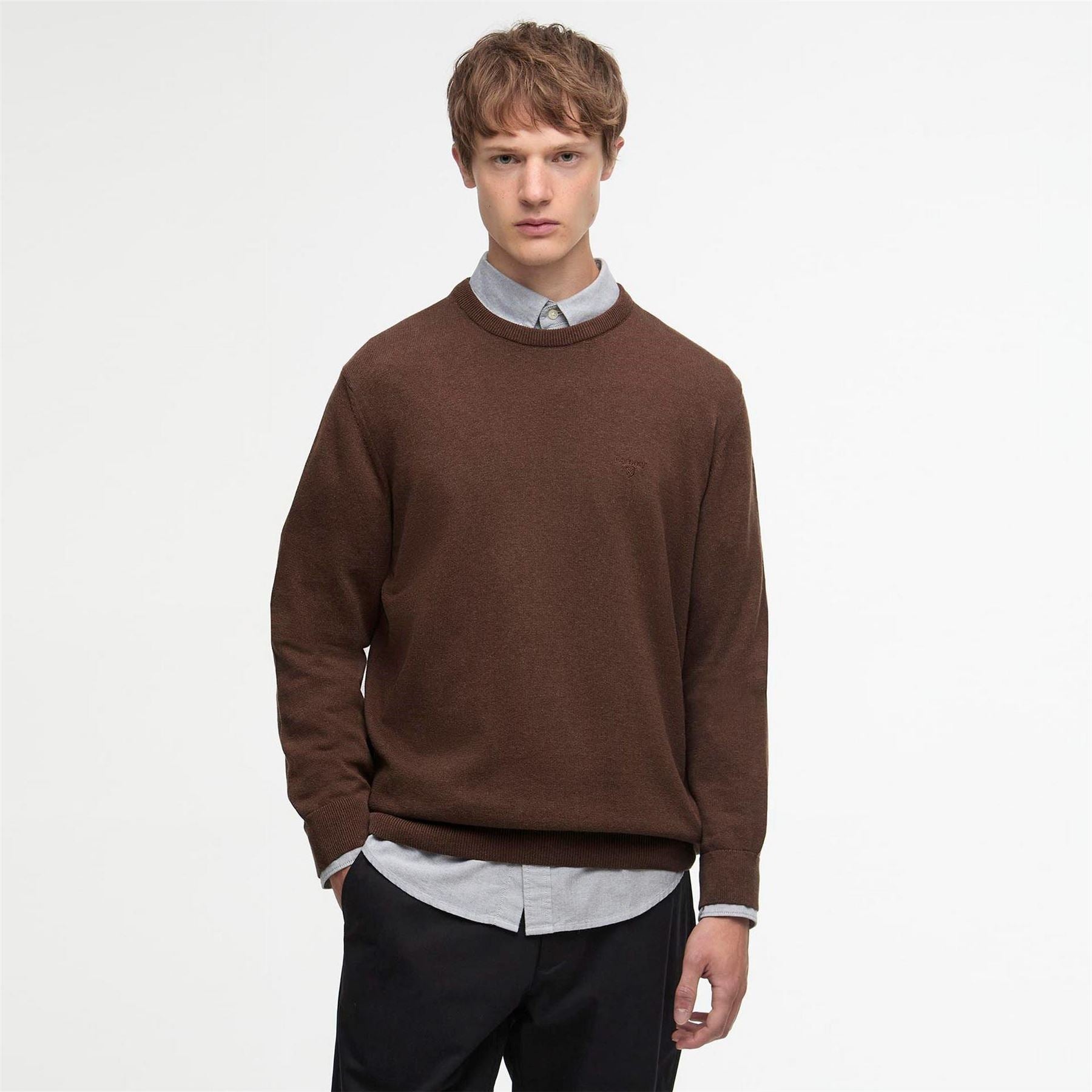 Barbour Cotton Crew Neck Jumper