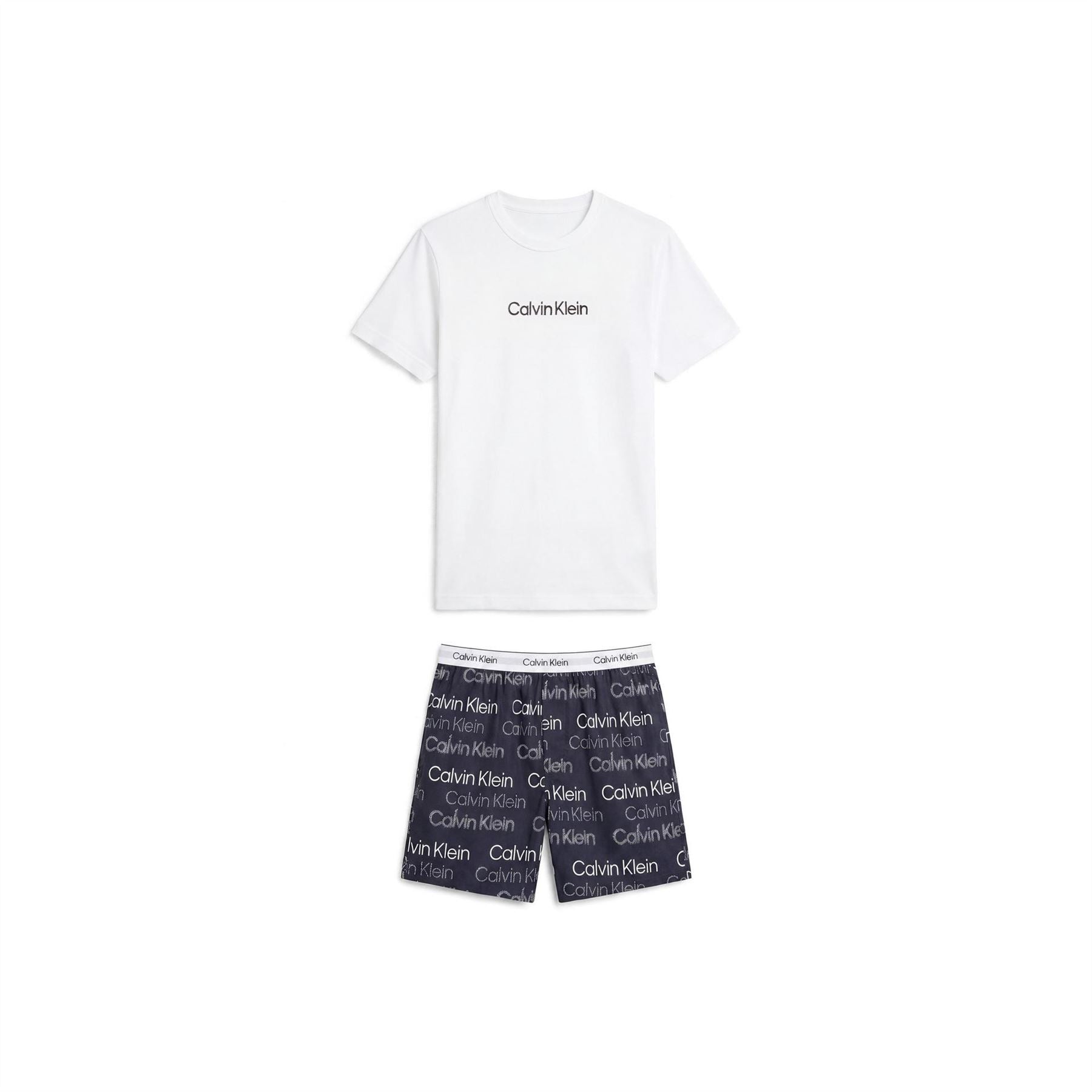 Calvin Klein Short Sleeve Cotton T-Shirt And Shorts Pyjama Set