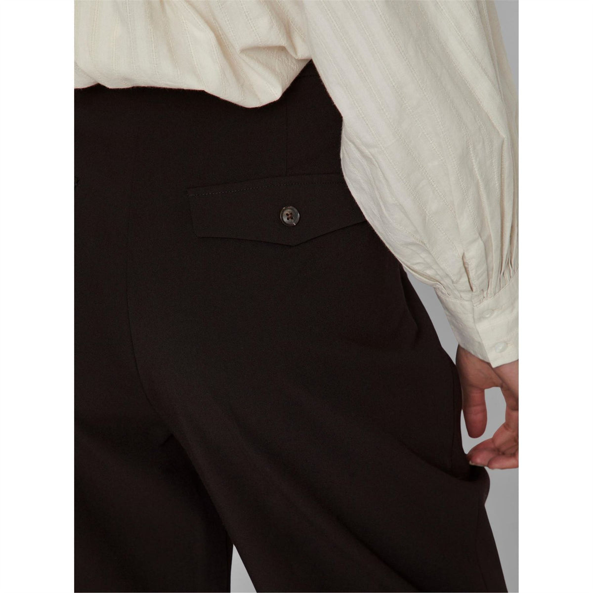 Vila Vclry Pleat Straight Trousers