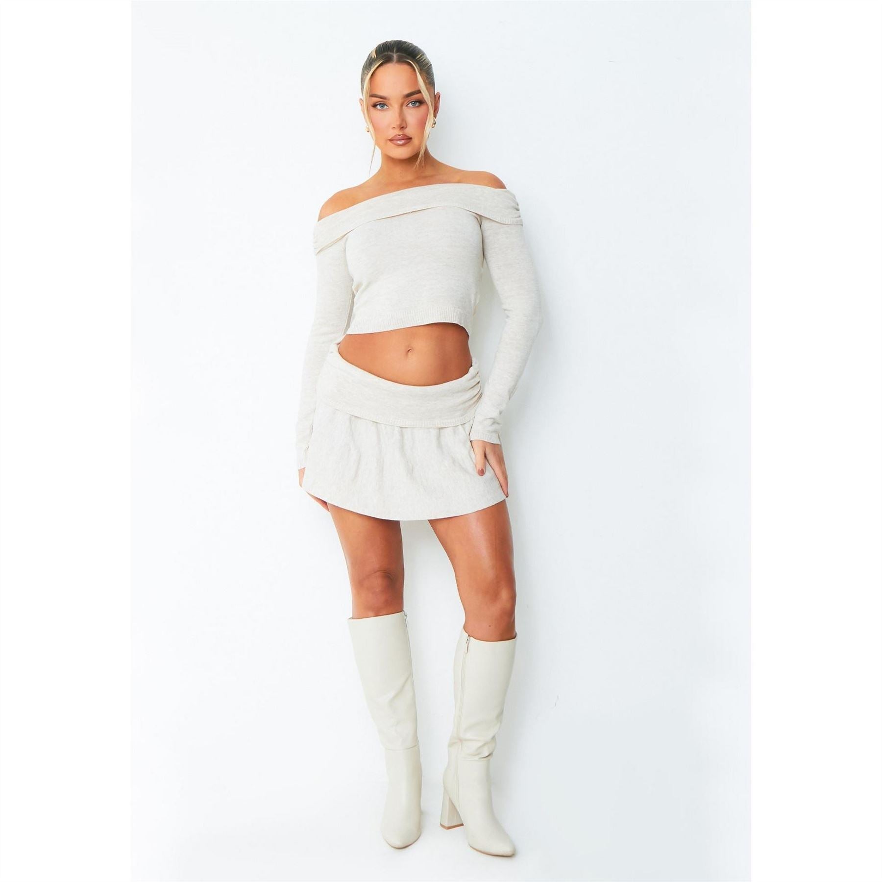 Missy Empire Ruched Fold Over Top